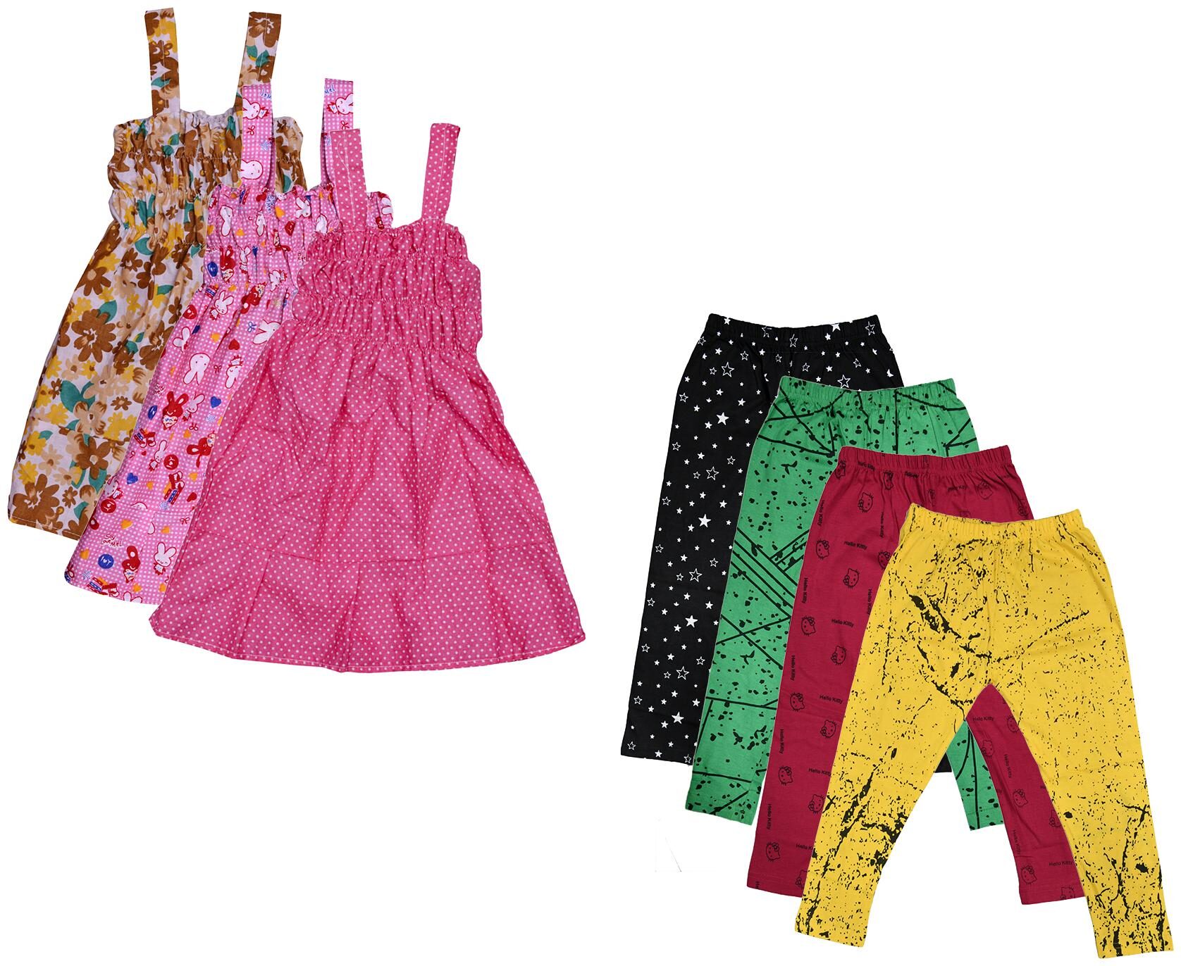 

Kavya Girl Cotton Top Bottom Set - Multi