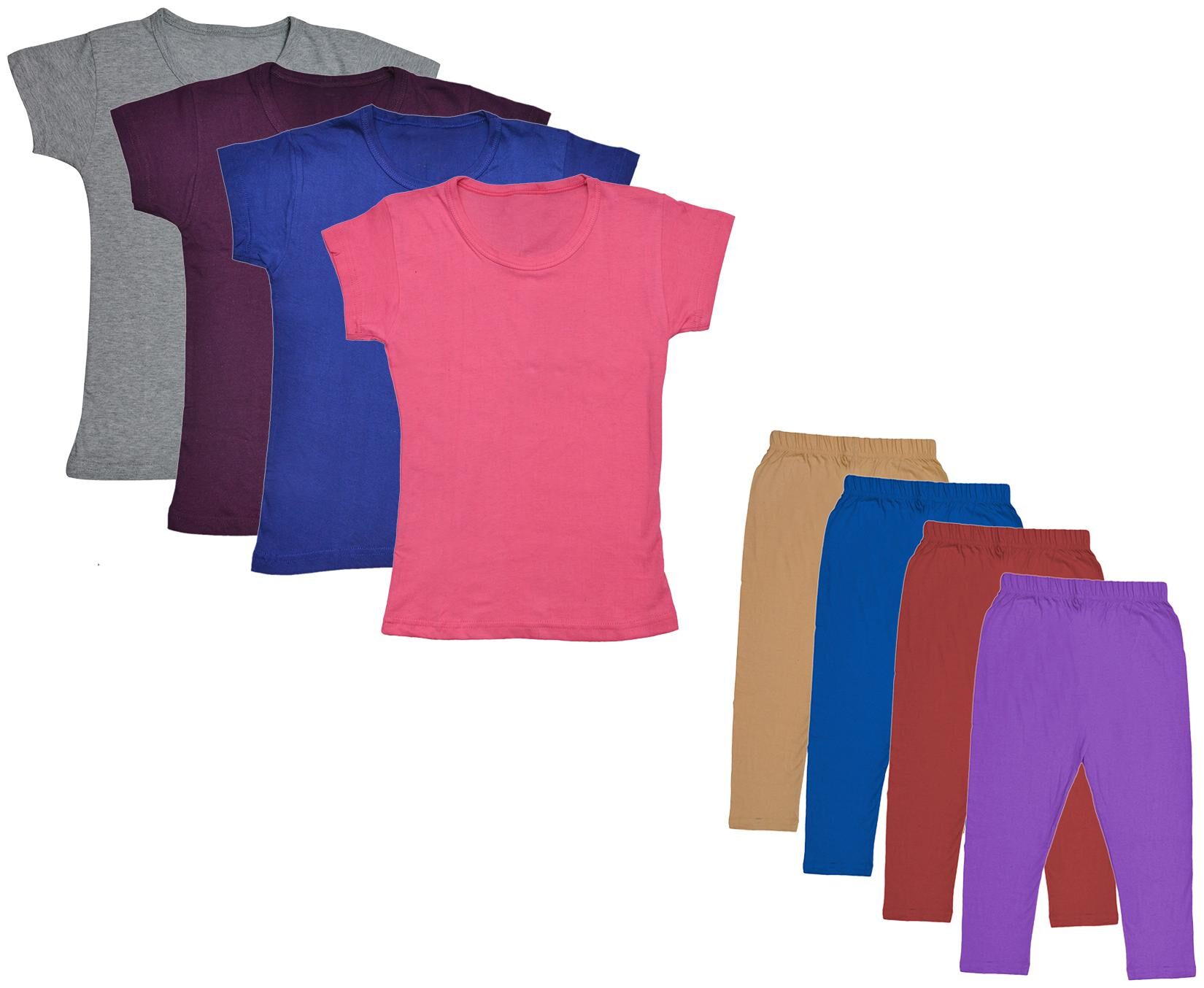 

Kavya Girl Cotton Top Bottom Set - Multi