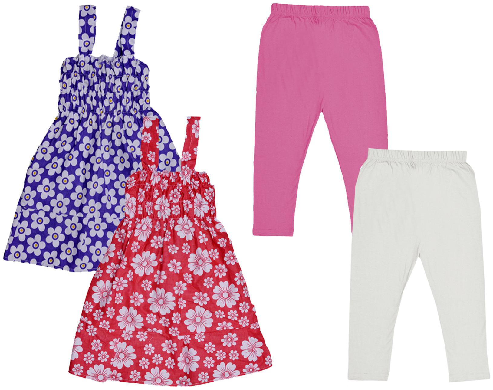 

Kavya Girl Cotton Top Bottom Set - Multi