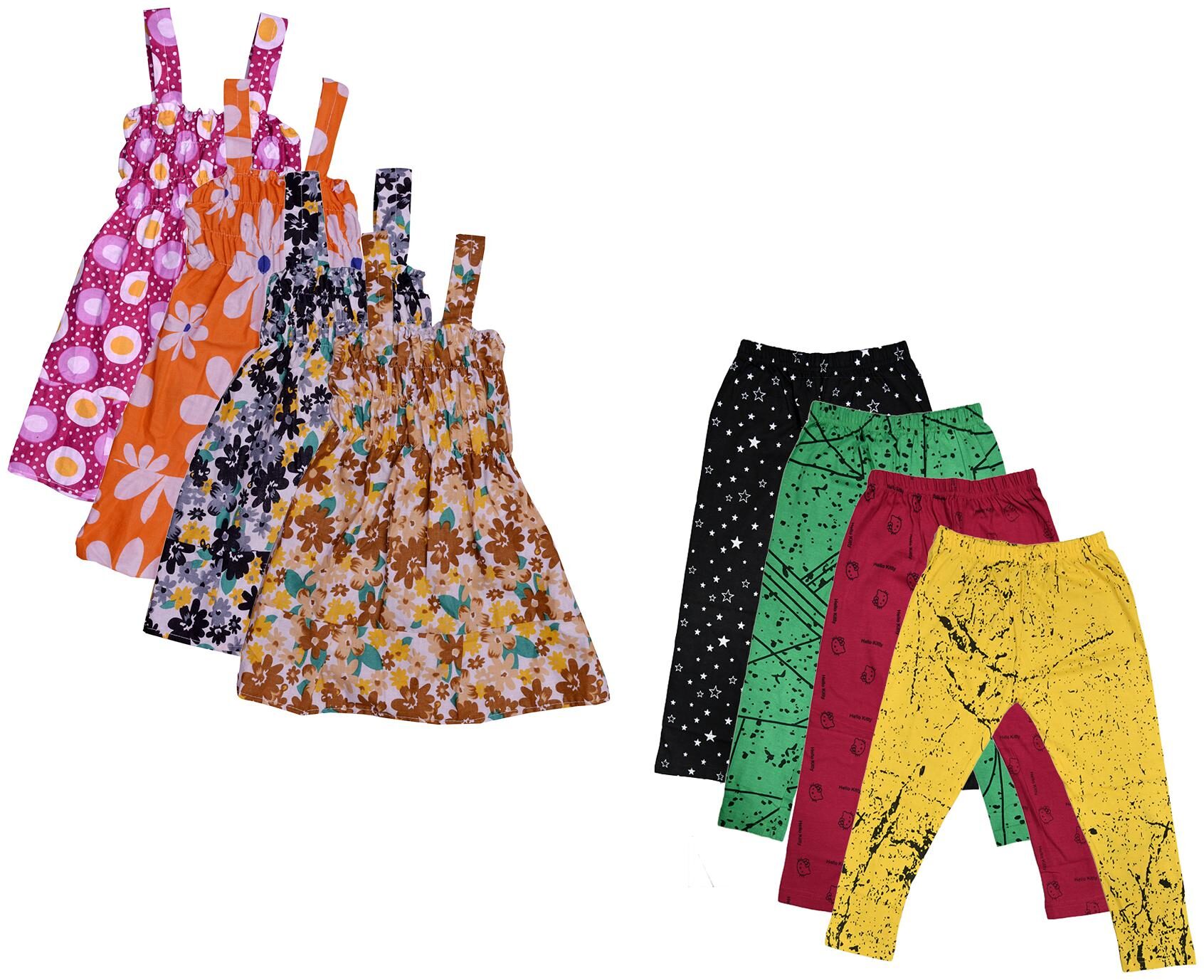 

Kavya Girl Cotton Top Bottom Set - Multi
