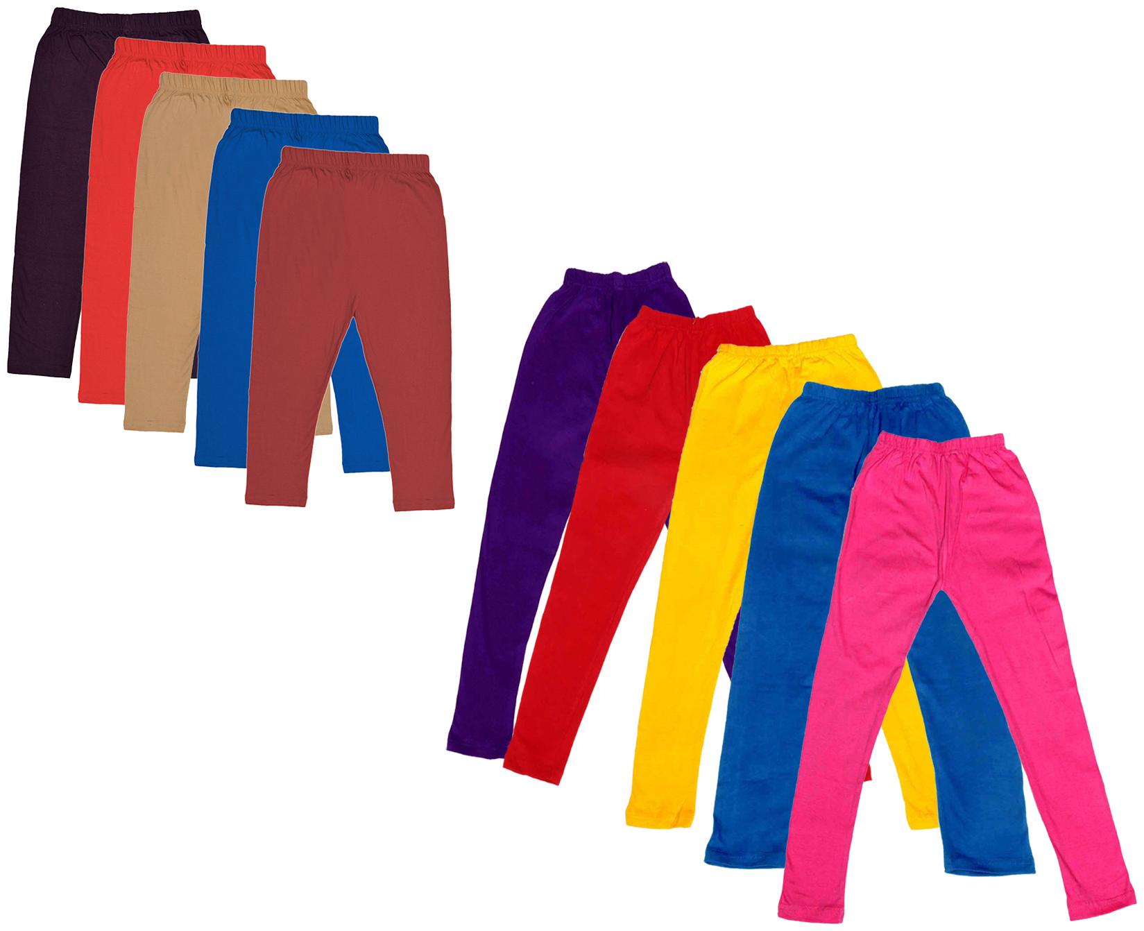 

Kavya Girl Cotton Solid Capri - Multi