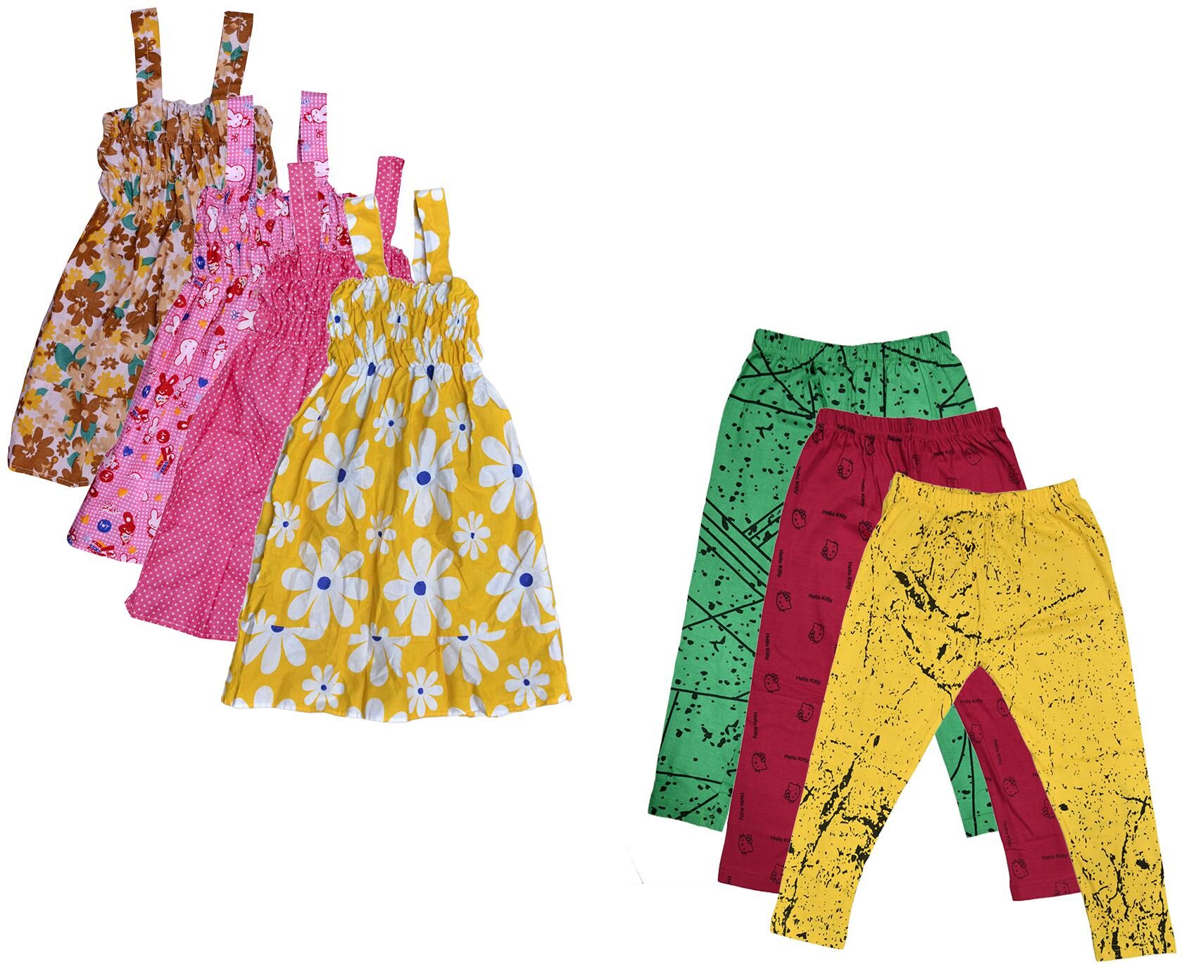 

Kavya Girl Cotton Top Bottom Set - Multi