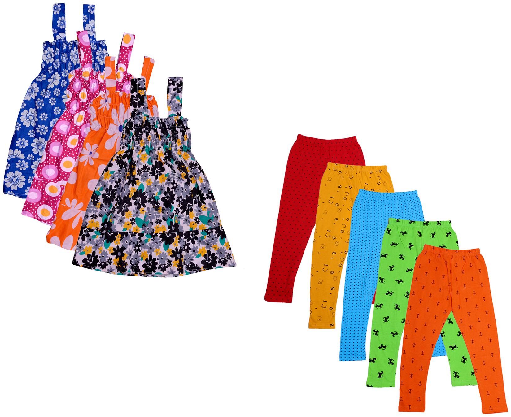 

Kavya Girl Cotton Top Bottom Set - Multi