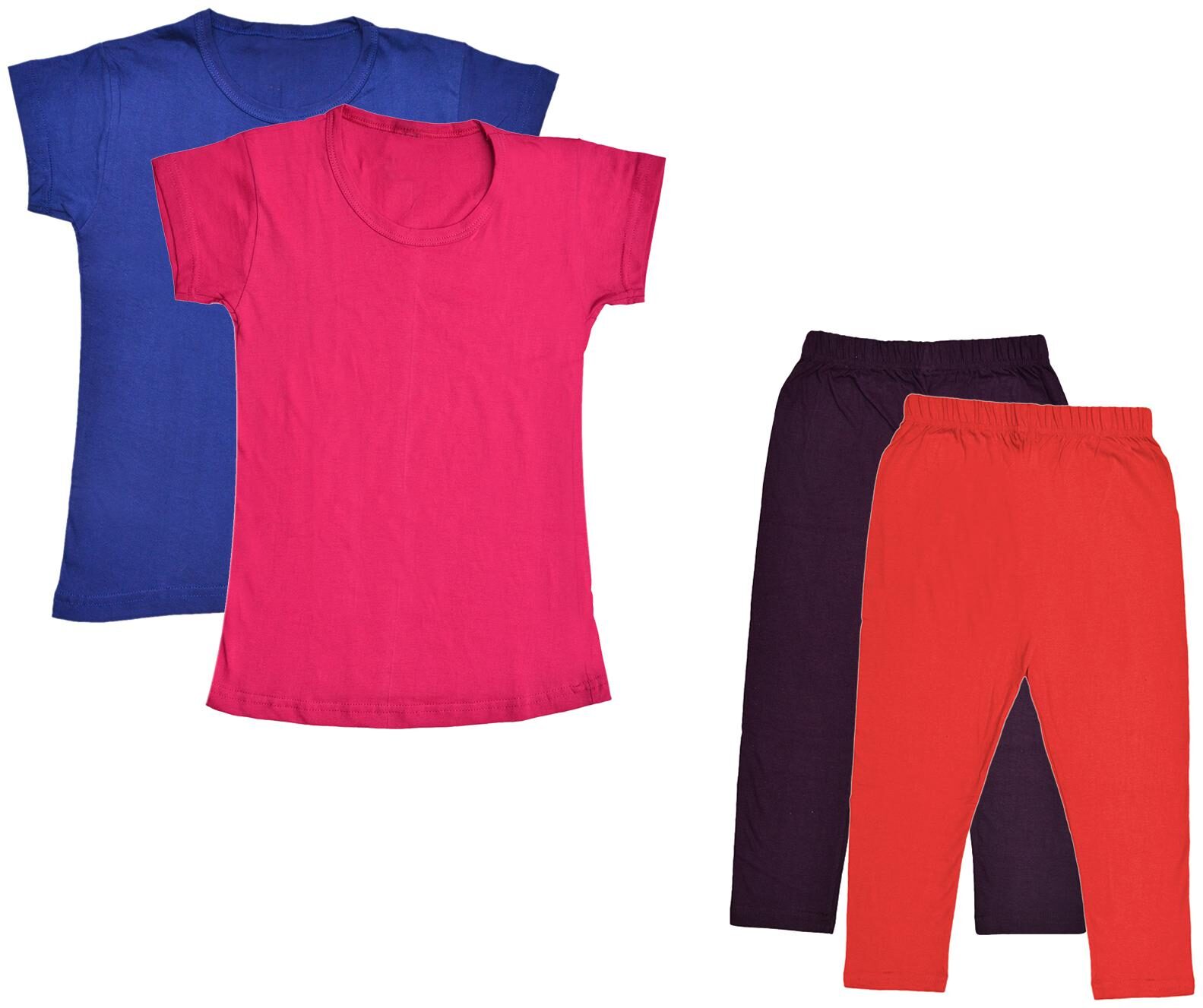 

Kavya Girl Cotton Top Bottom Set - Multi