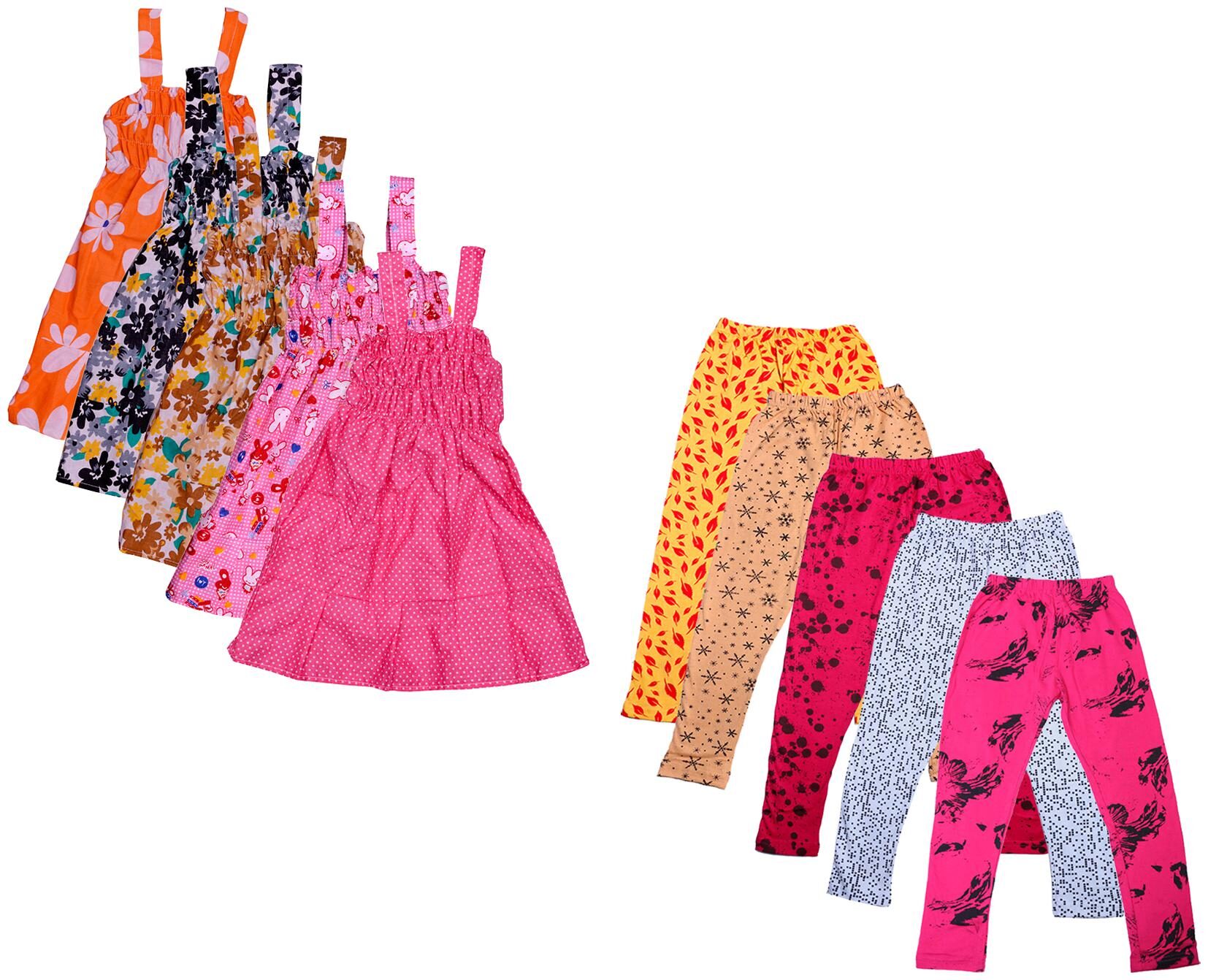 

Kavya Girl Cotton Top Bottom Set - Multi