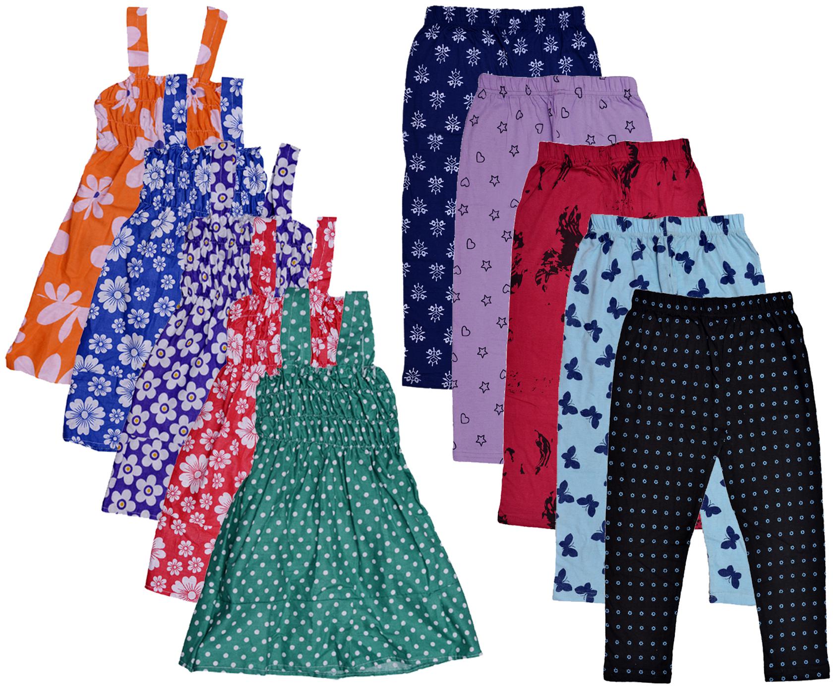 

Kavya Girl Cotton Top Bottom Set - Multi