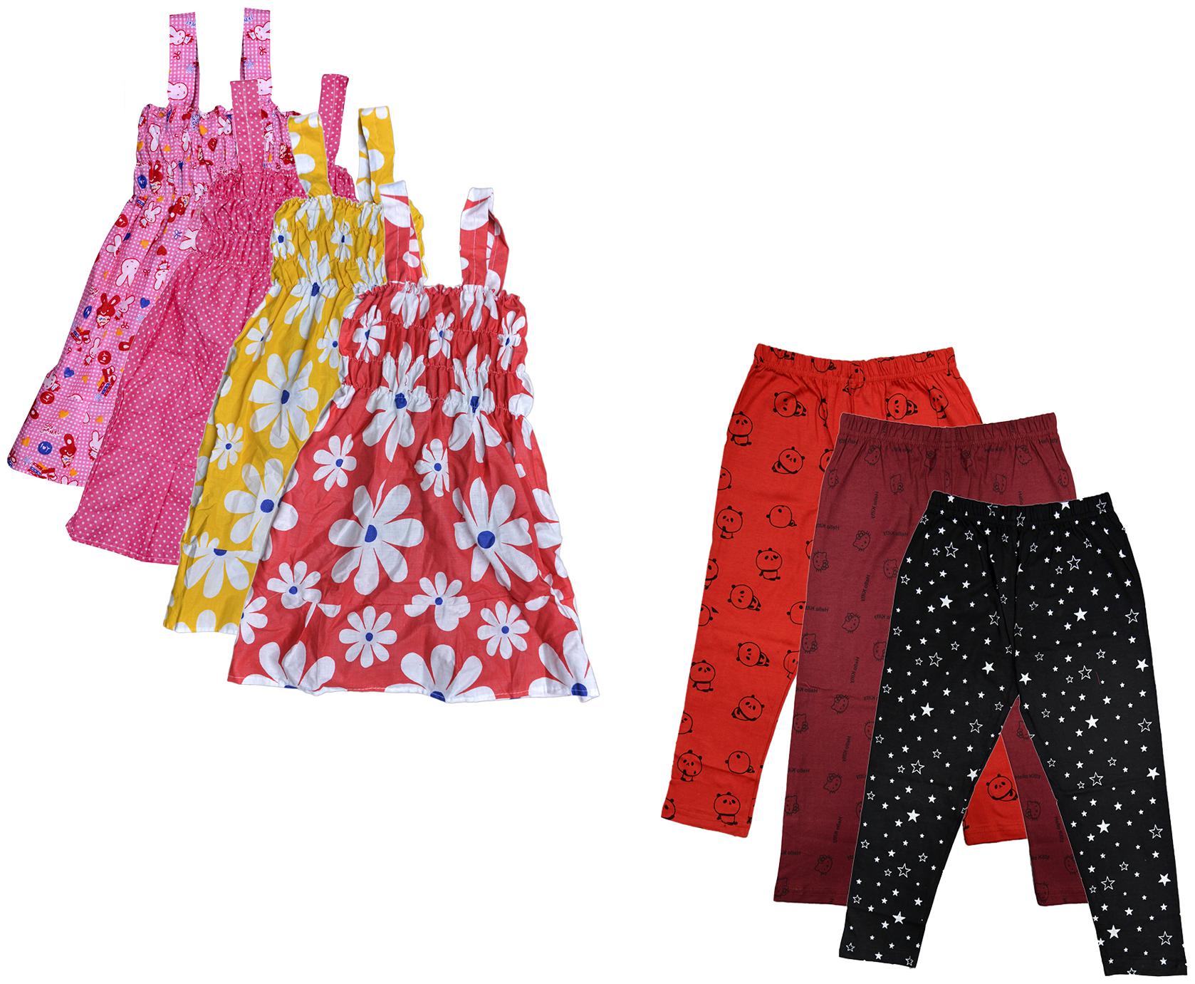 

Kavya Girl Cotton Top Bottom Set - Multi