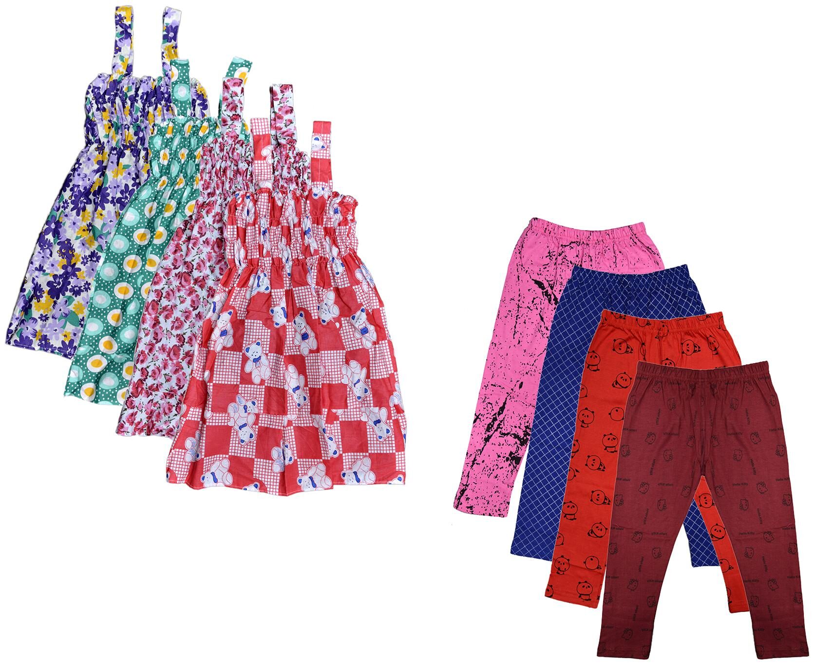 

Kavya Girl Cotton Top Bottom Set - Multi