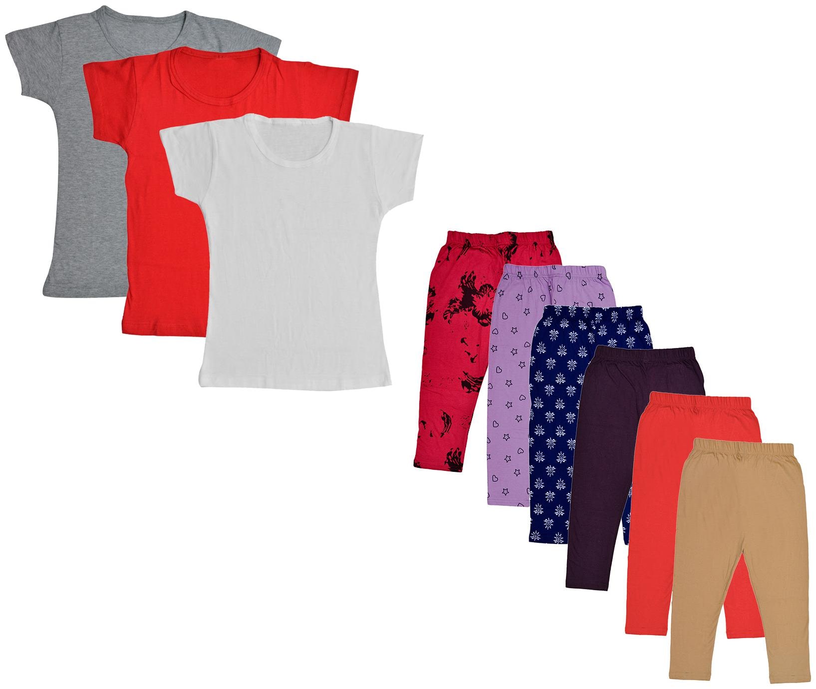 

Kavya Girl Cotton Top Bottom Set - Multi