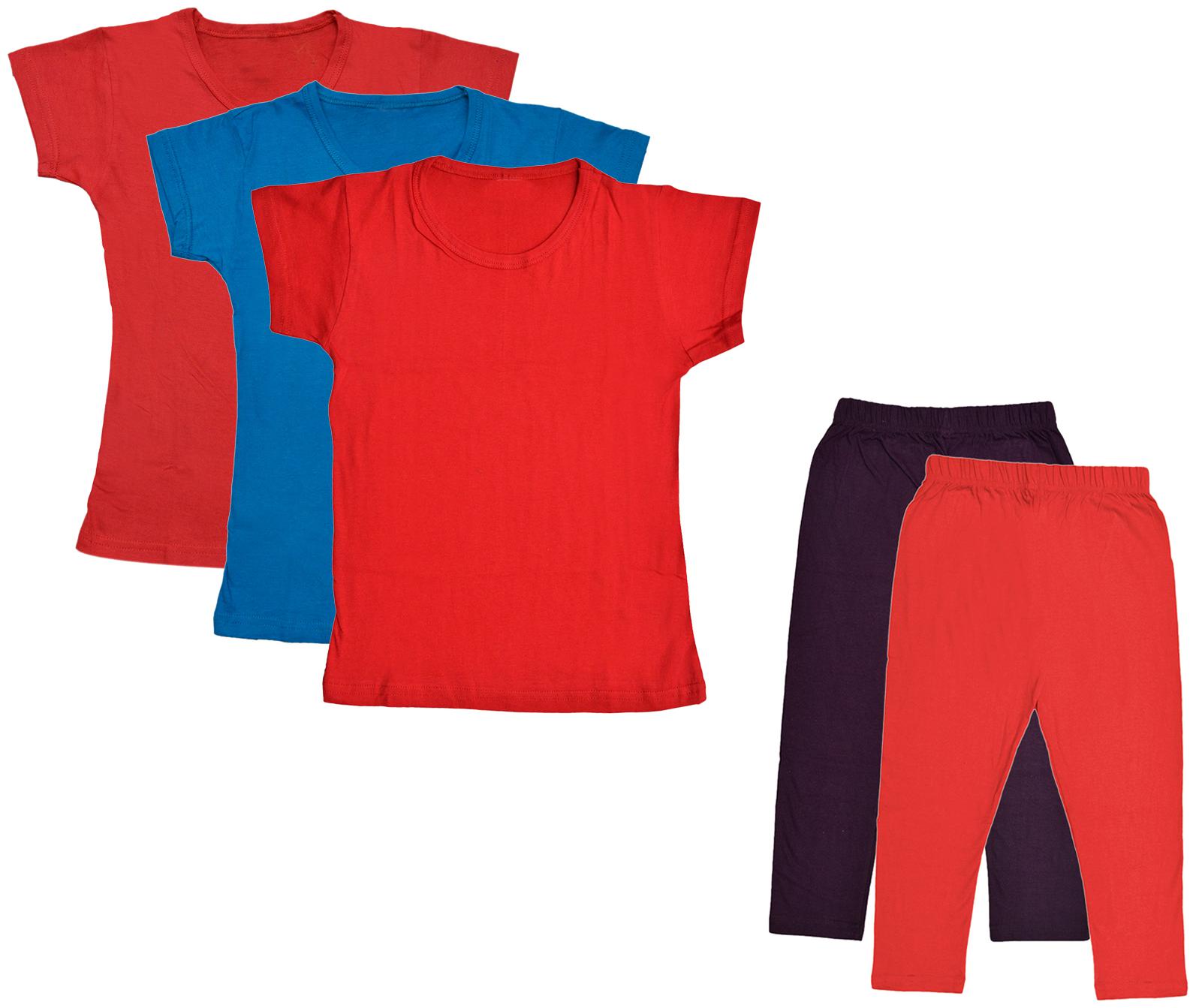 

Kavya Girl Cotton Top Bottom Set - Multi