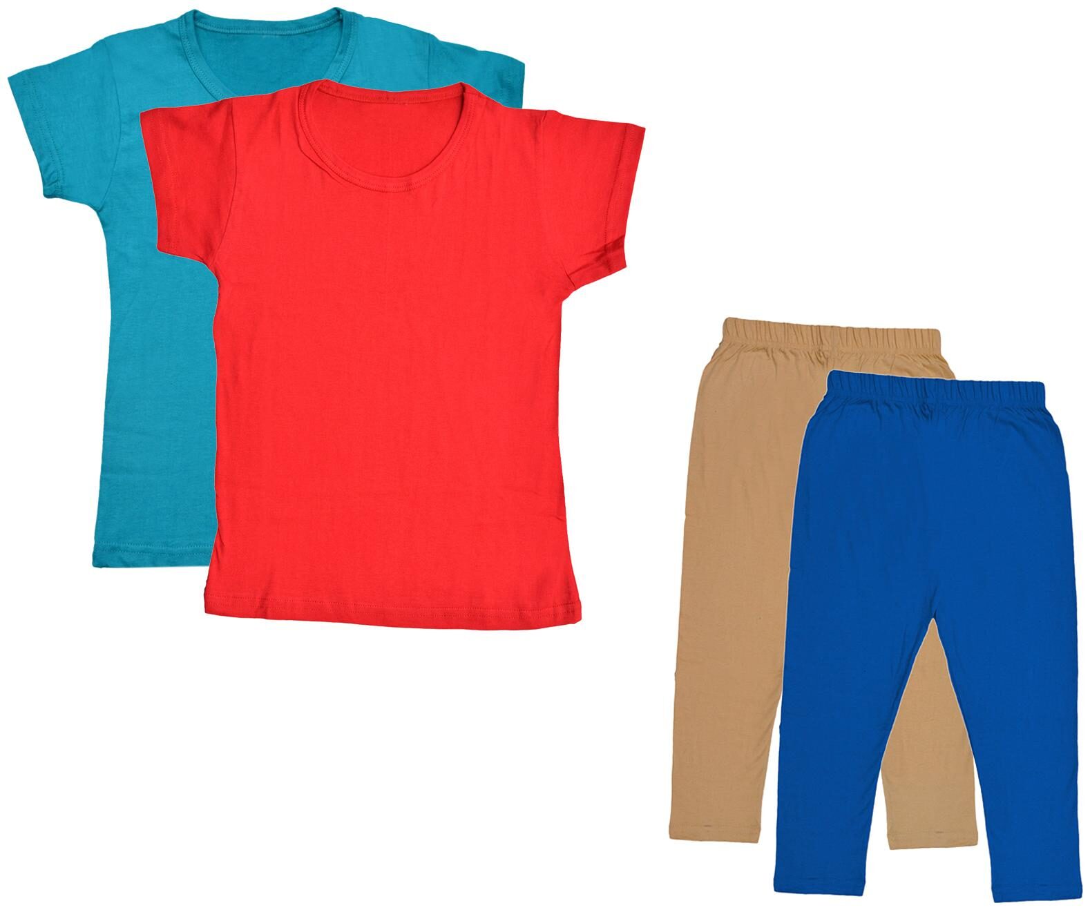 

Kavya Girl Cotton Top Bottom Set - Multi