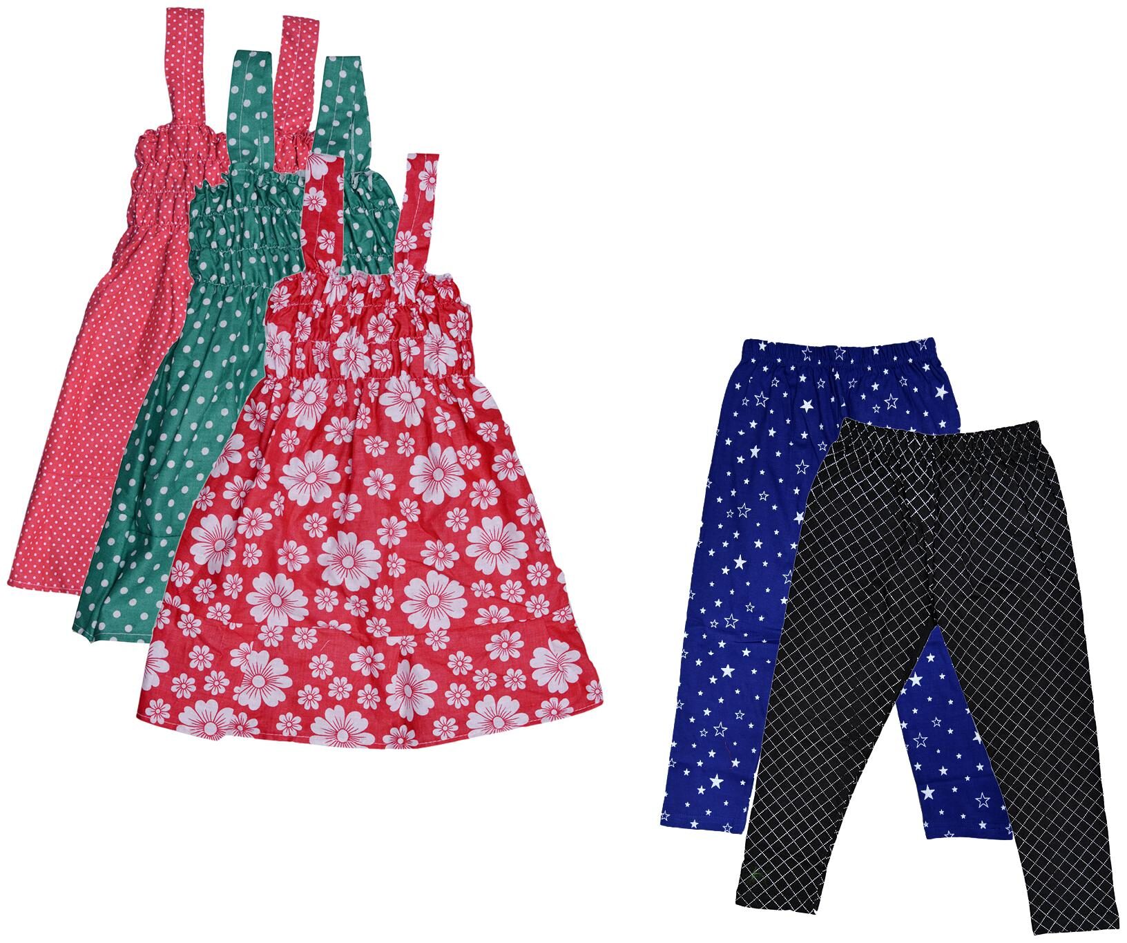 

Kavya Girl Cotton Top Bottom Set - Multi