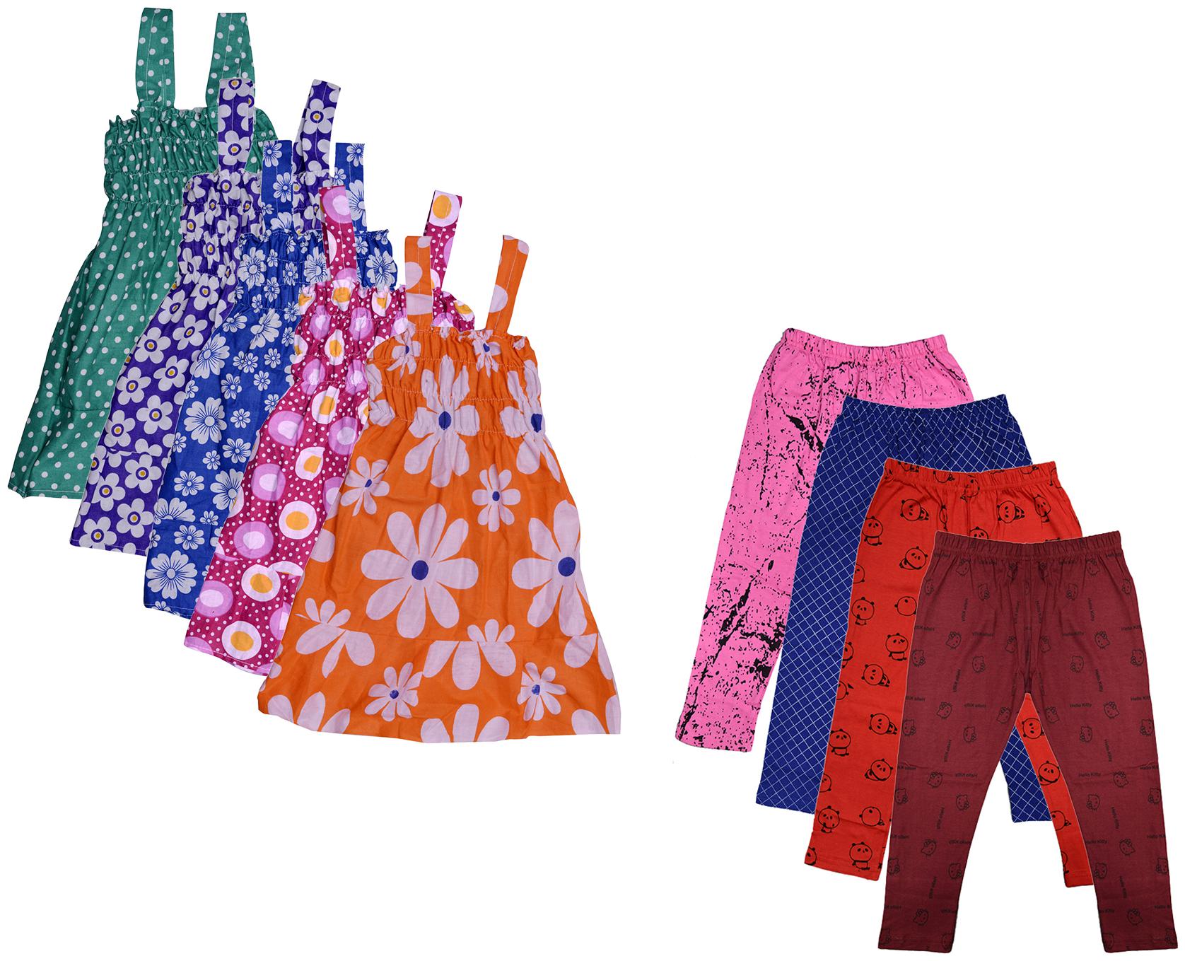 

Kavya Girl Cotton Top Bottom Set - Multi