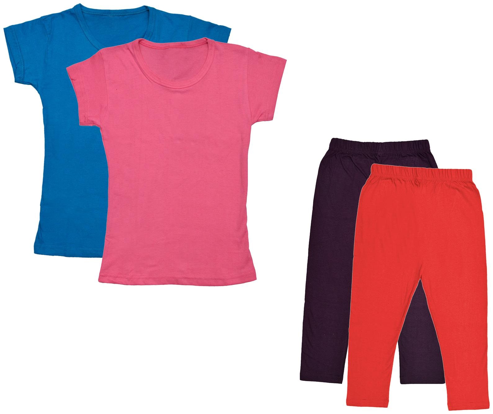 

Kavya Girl Cotton Top Bottom Set - Multi