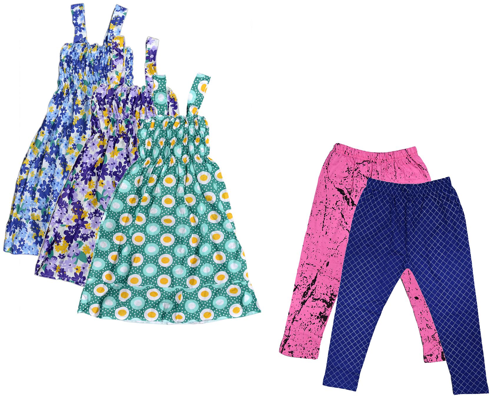 

Kavya Girl Cotton Top Bottom Set - Multi