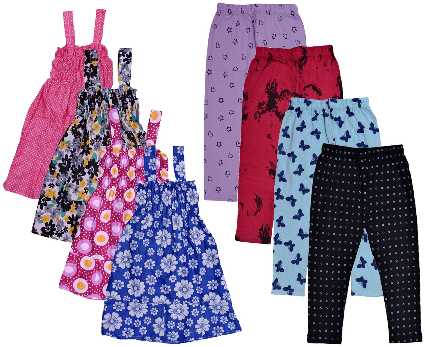 

Kavya Girl Cotton Top Bottom Set - Multi
