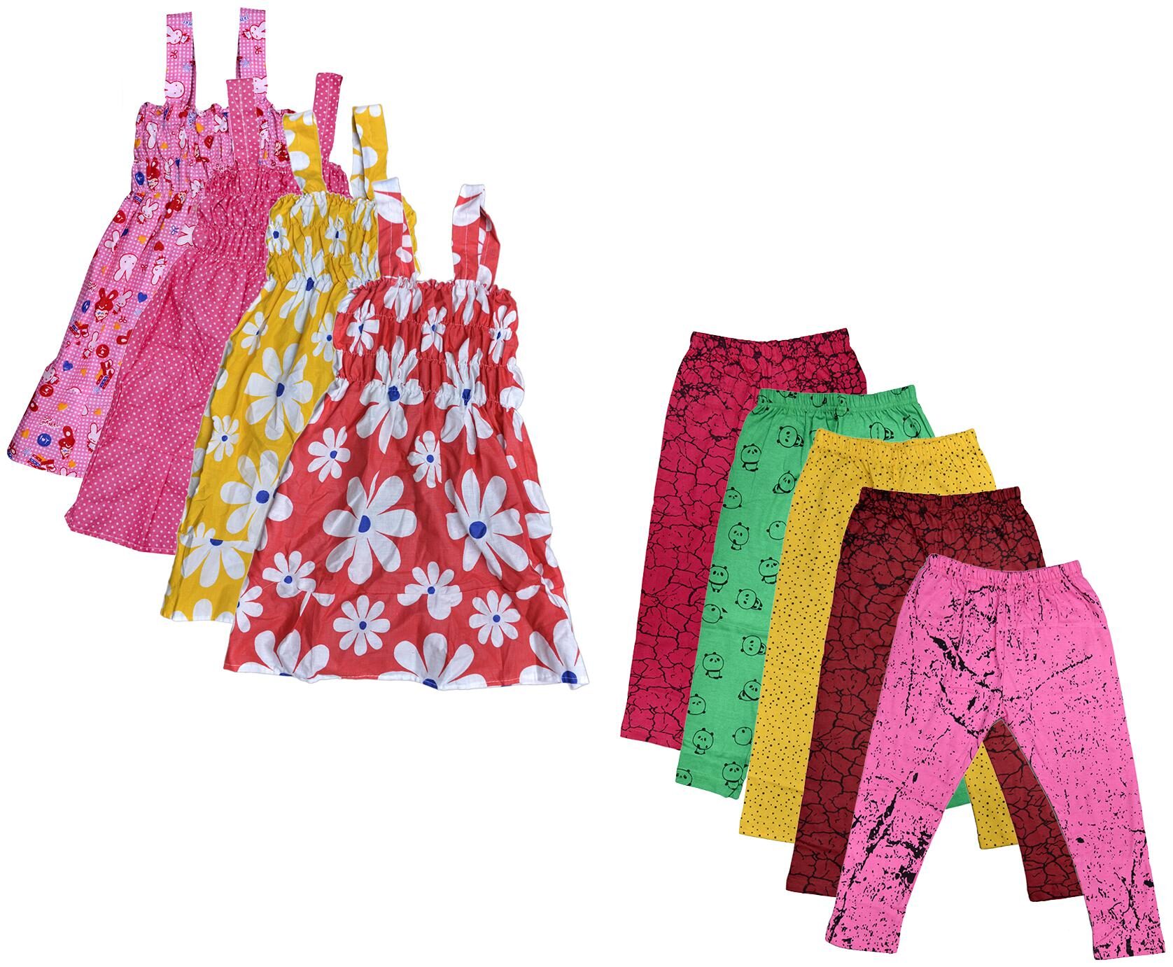 

Kavya Girl Cotton Top Bottom Set - Multi