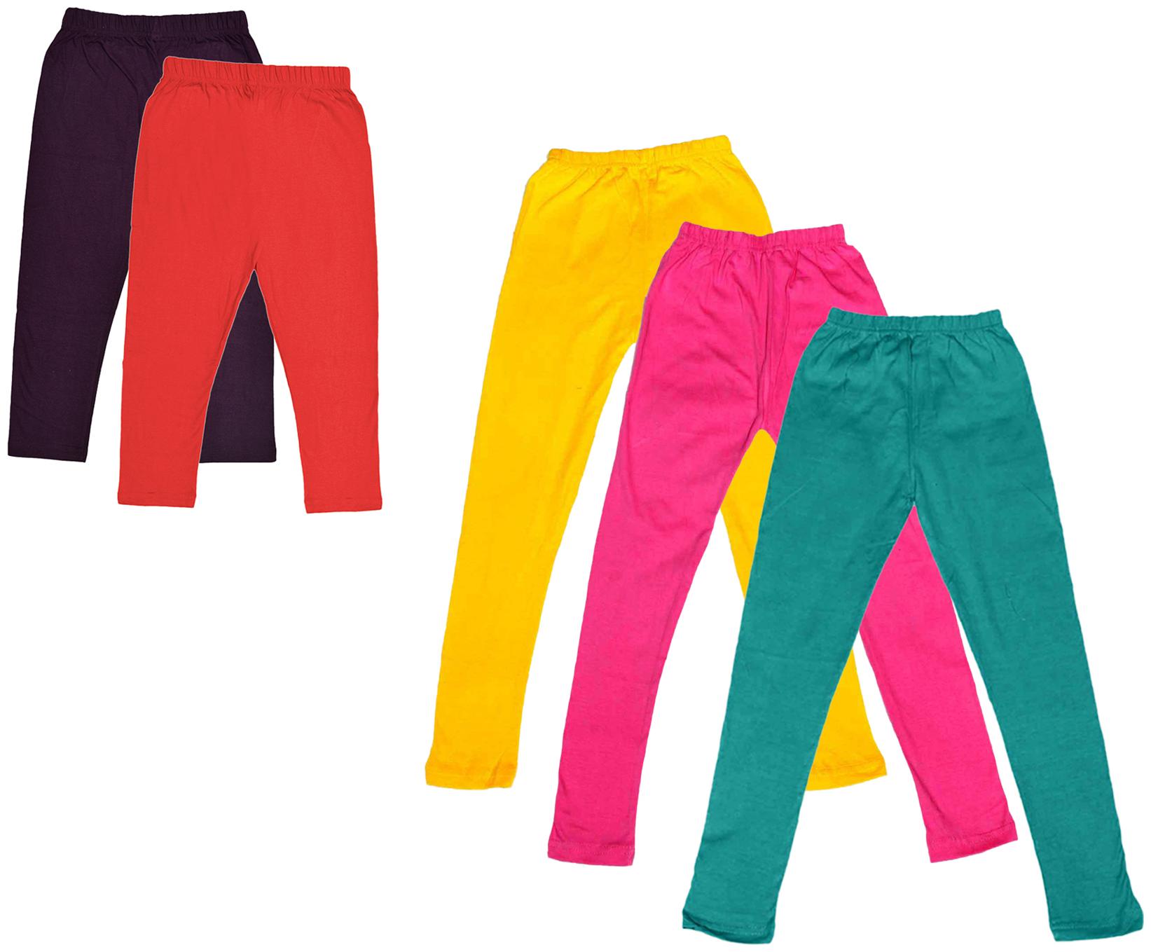 

Kavya Girl Cotton Solid Capri - Multi