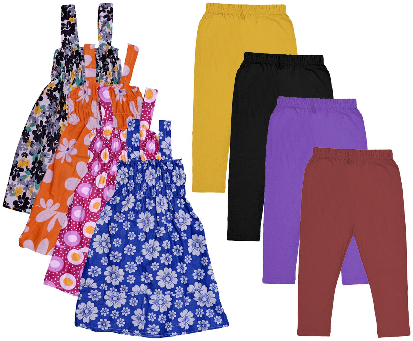 

Kavya Girl Cotton Top Bottom Set - Multi