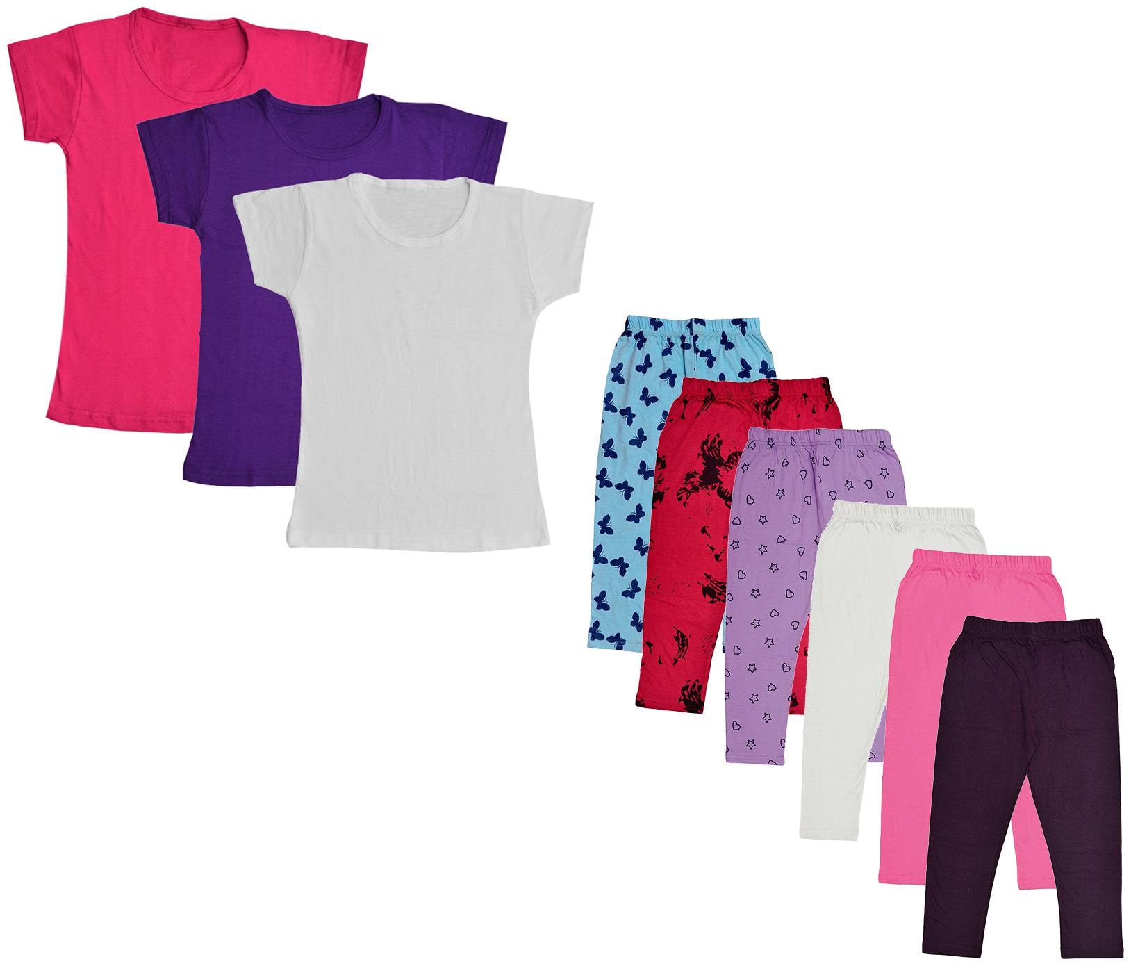 

Kavya Girl Cotton Top Bottom Set - Multi