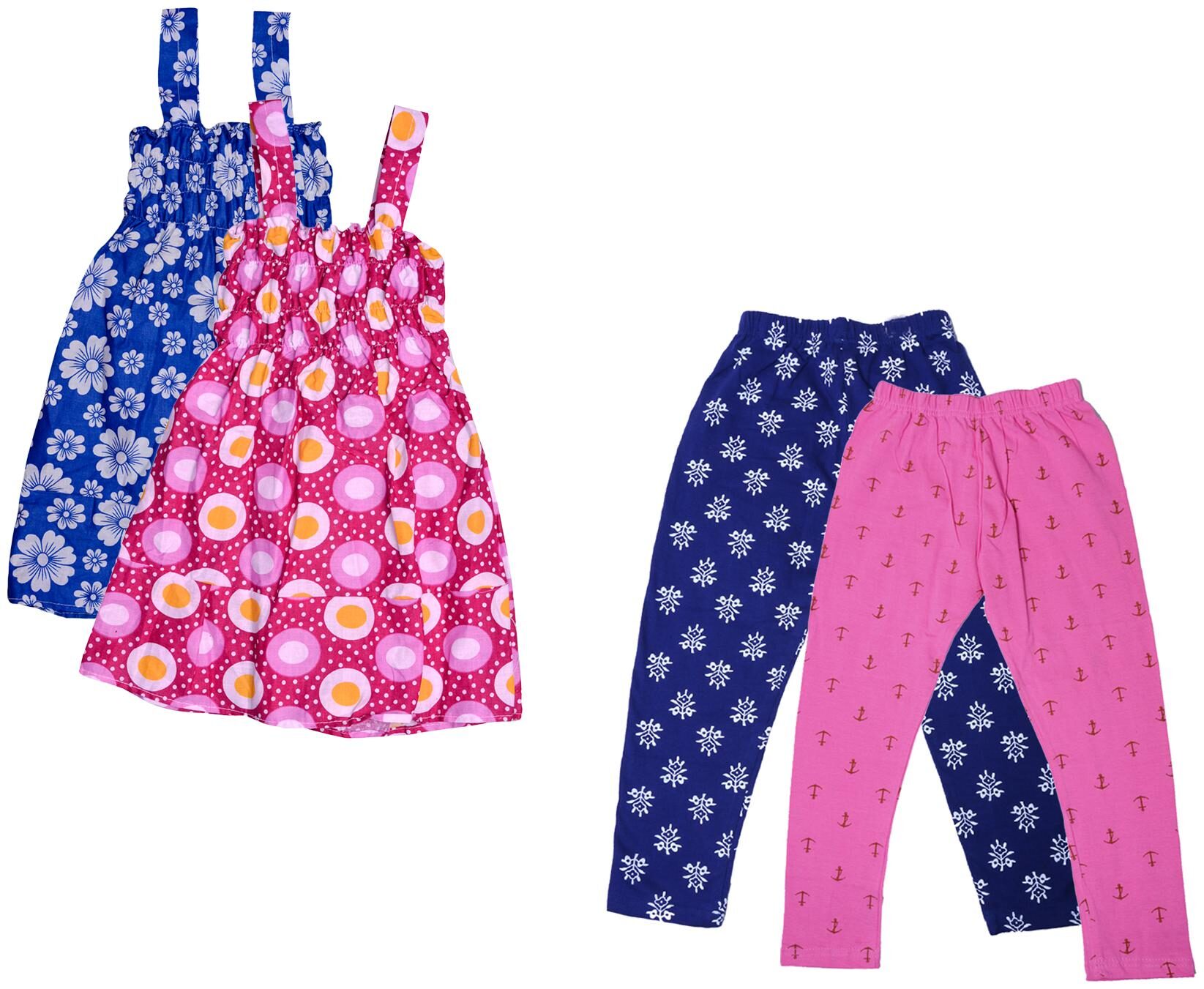 

Kavya Girl Cotton Top Bottom Set - Multi