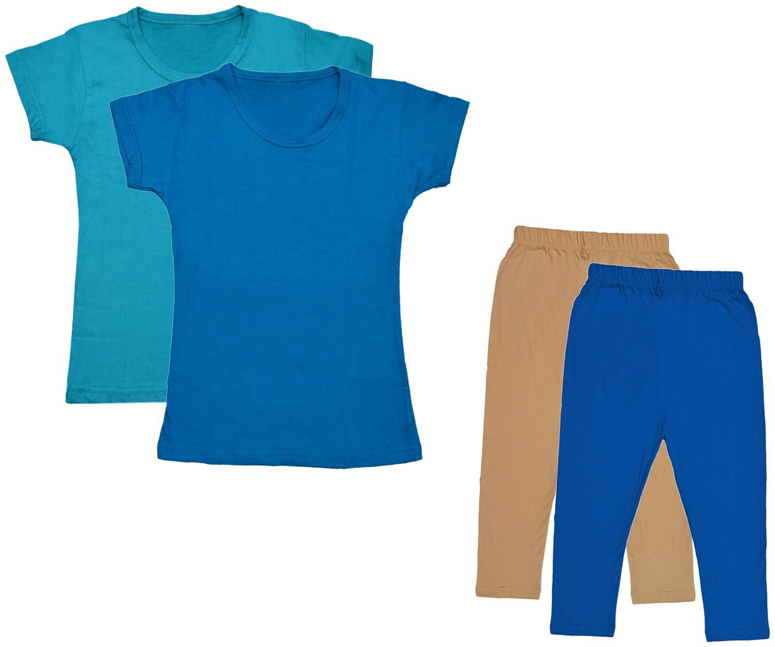 

Kavya Girl Cotton Top Bottom Set - Multi