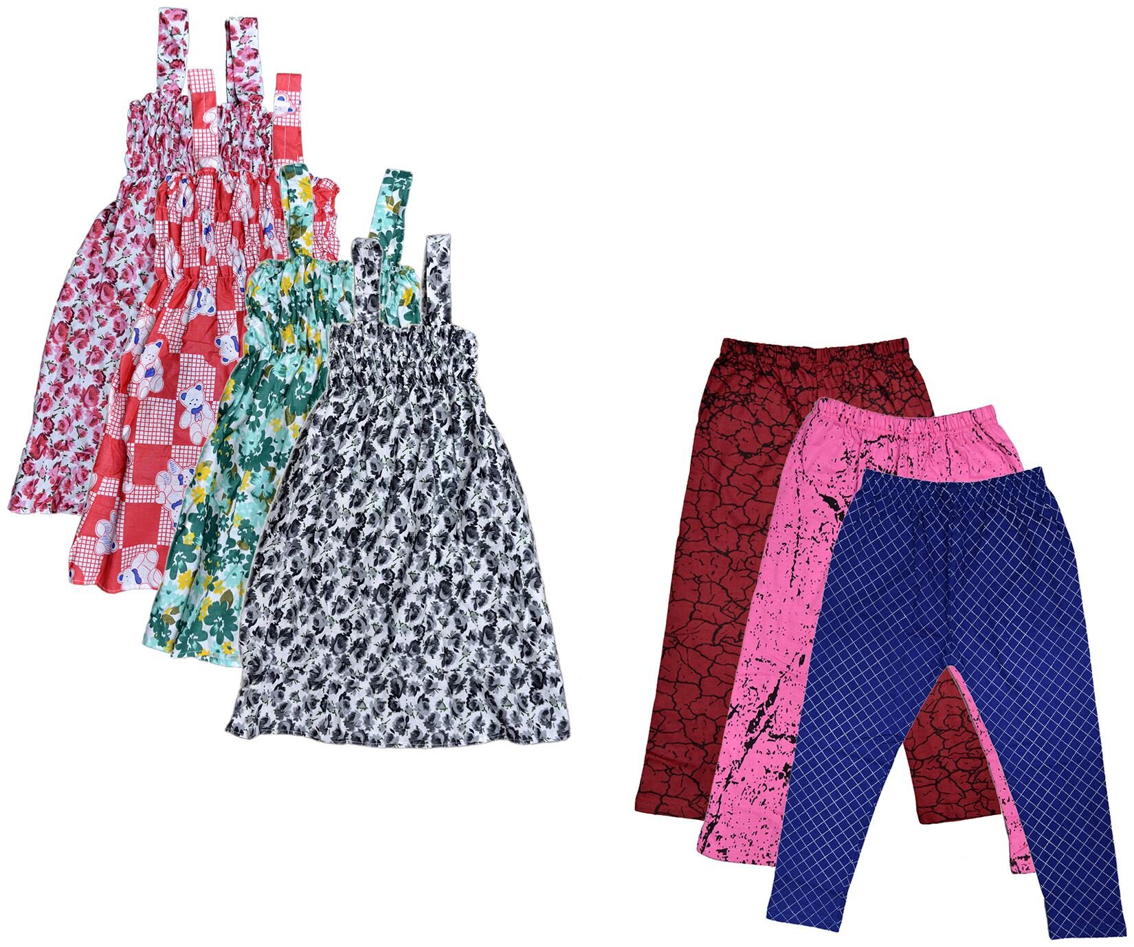 

Kavya Girl Cotton Top Bottom Set - Multi