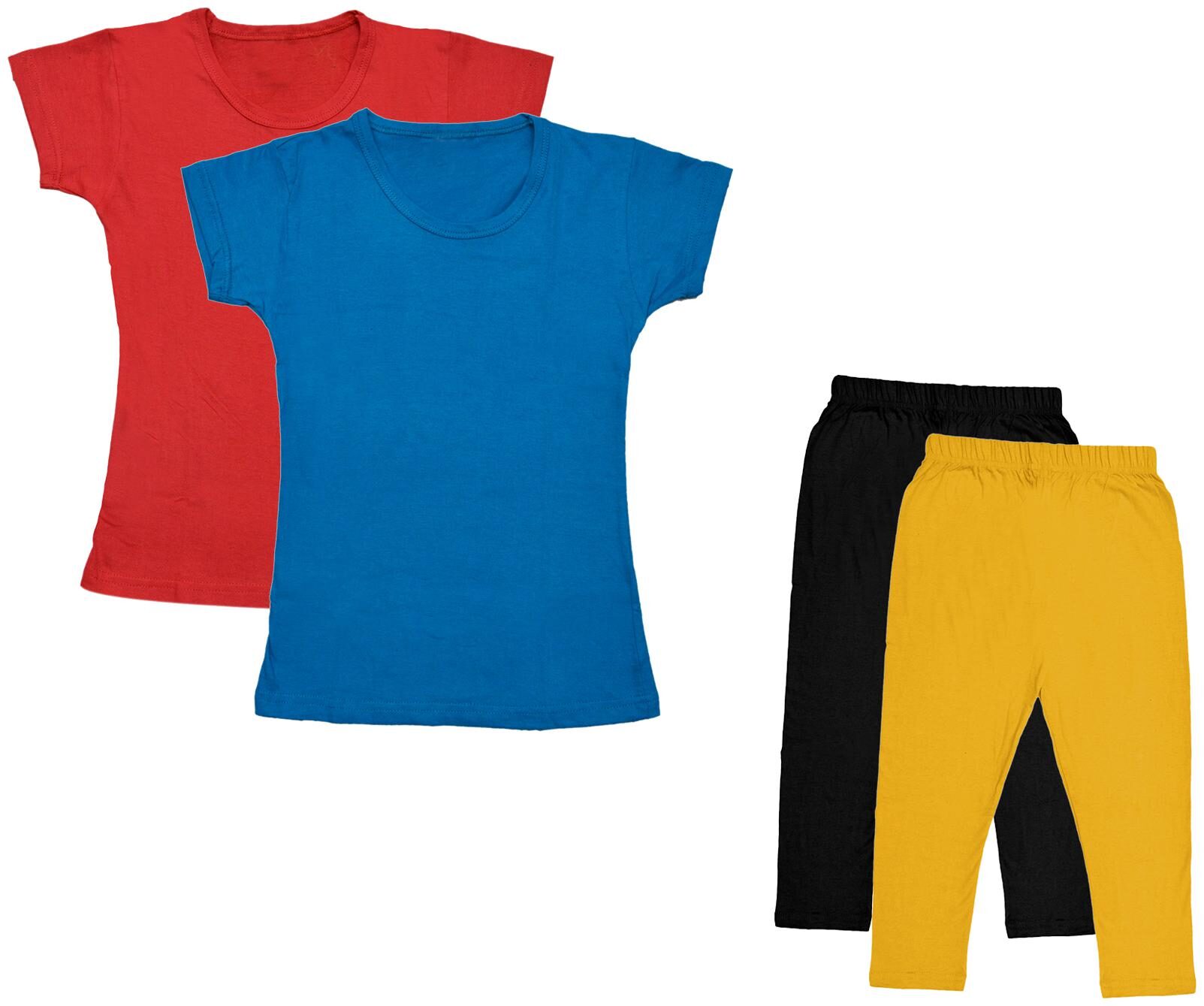 

Kavya Girl Cotton Top Bottom Set - Multi