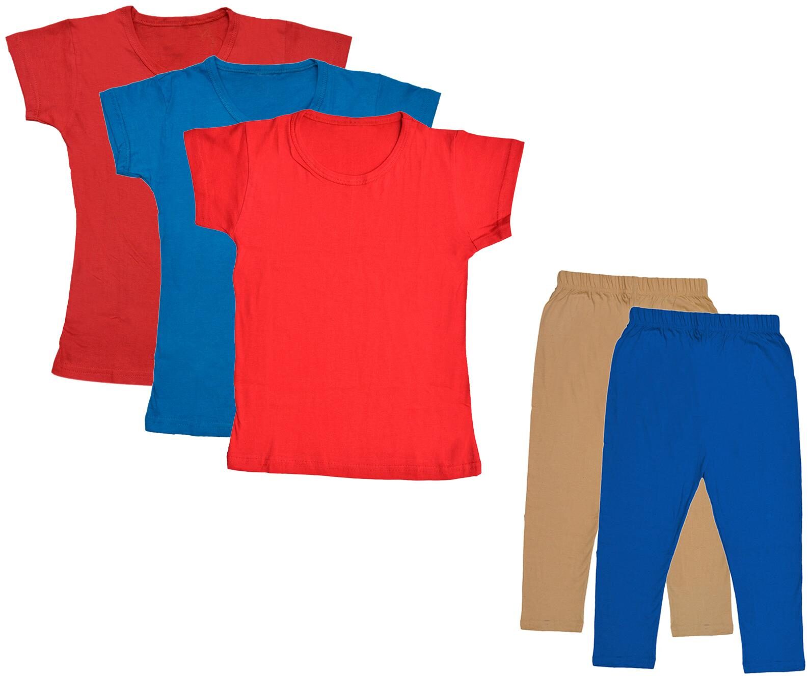 

Kavya Girl Cotton Top Bottom Set - Multi