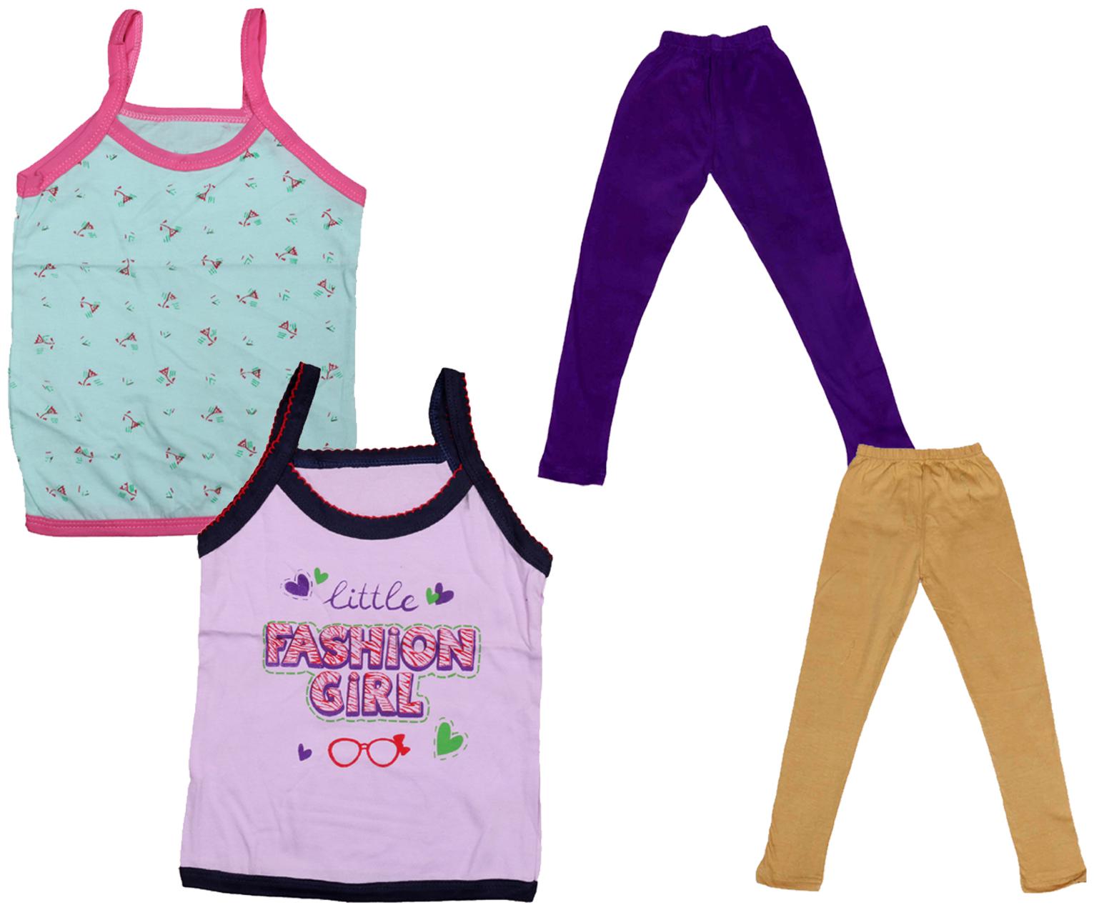 

Kavya Girl Cotton Top Bottom Set - Multi