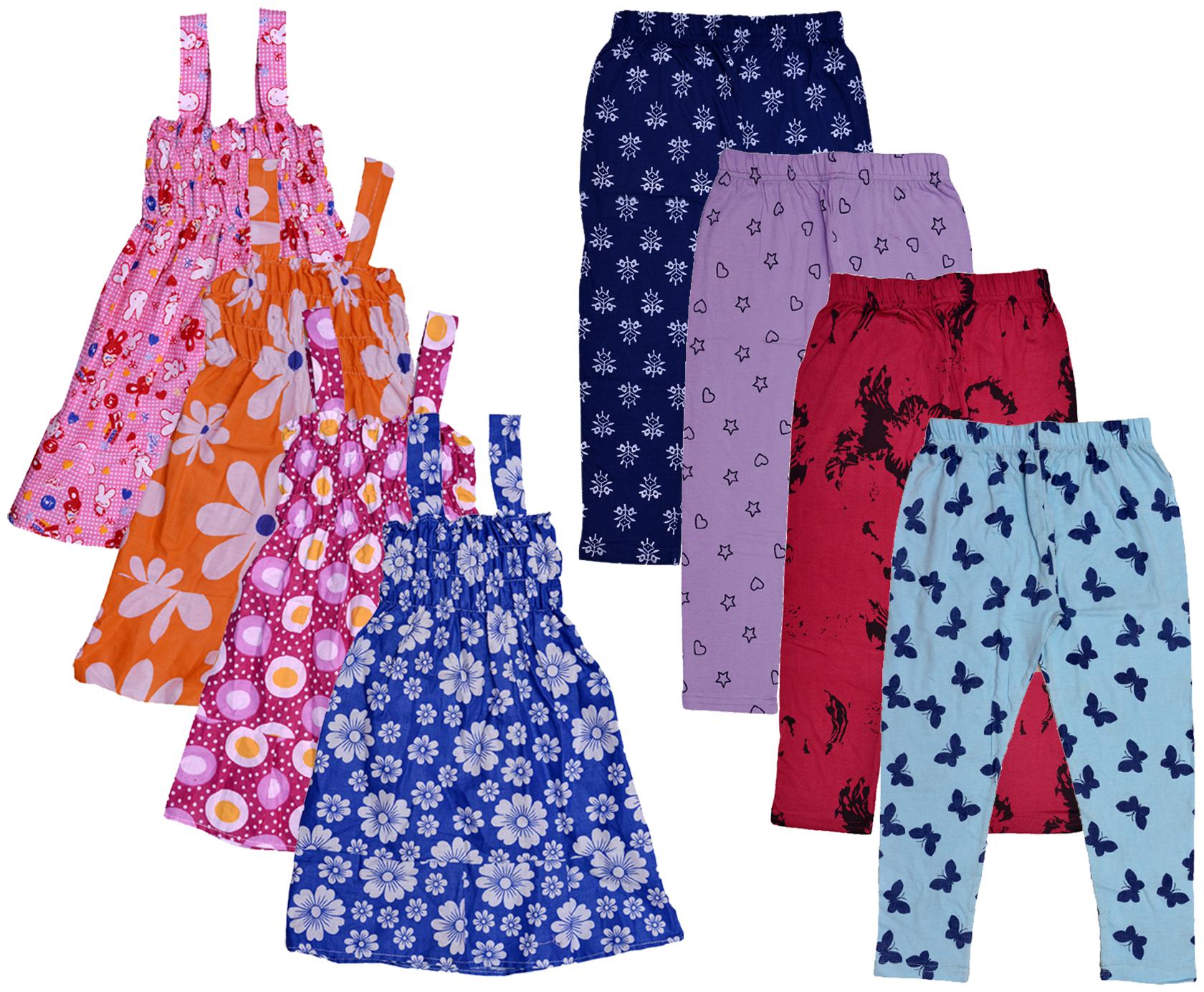 

Kavya Girl Cotton Top Bottom Set - Multi
