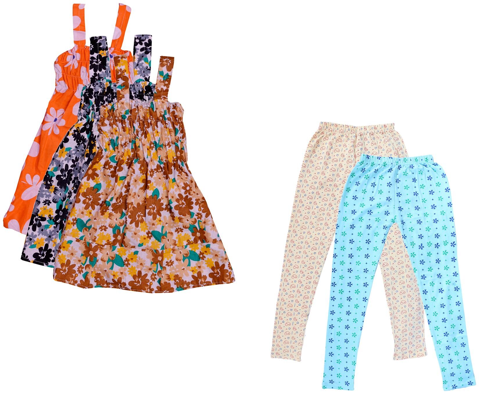 

Kavya Girl Cotton Top Bottom Set - Multi