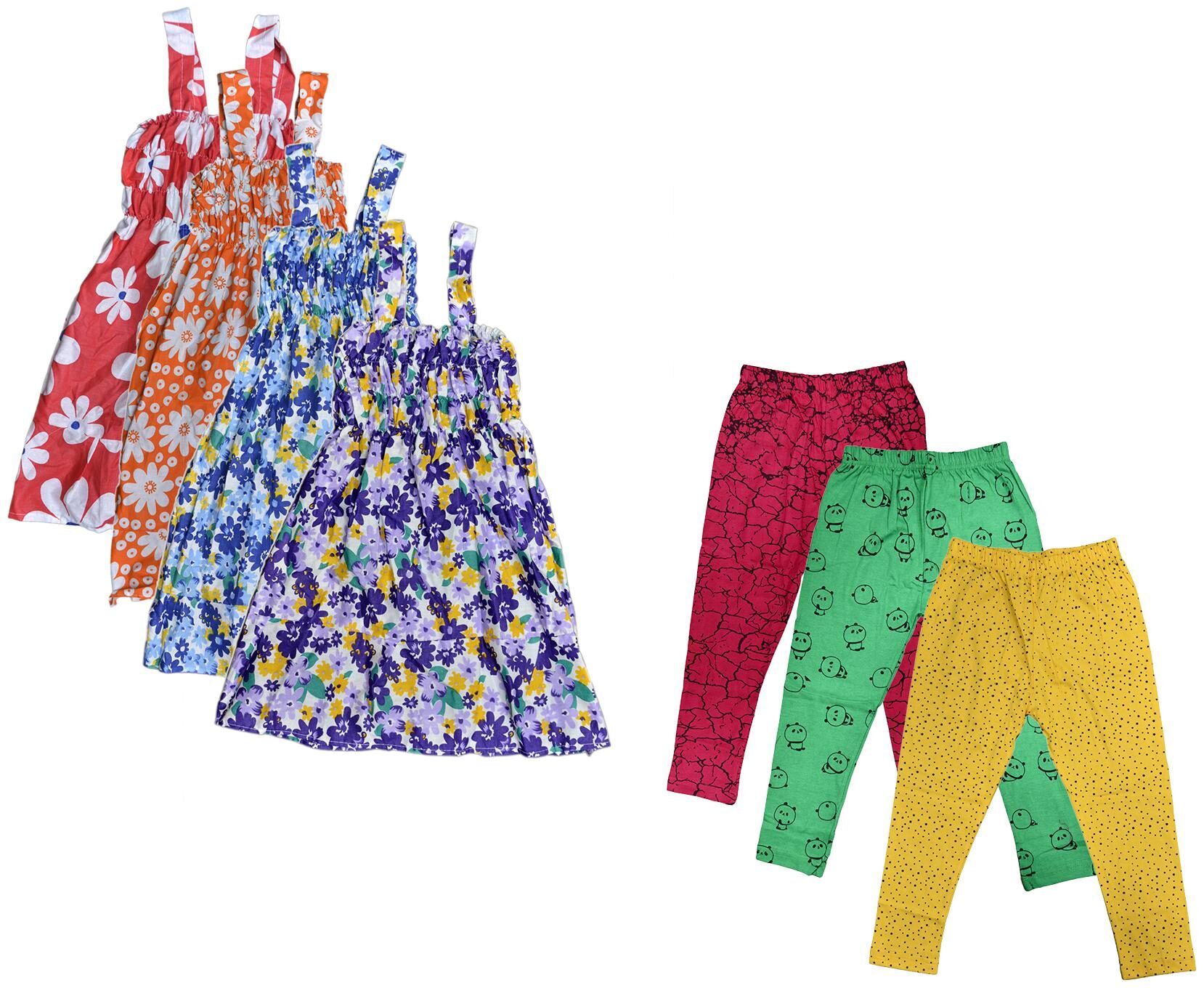 

Kavya Girl Cotton Top Bottom Set - Multi