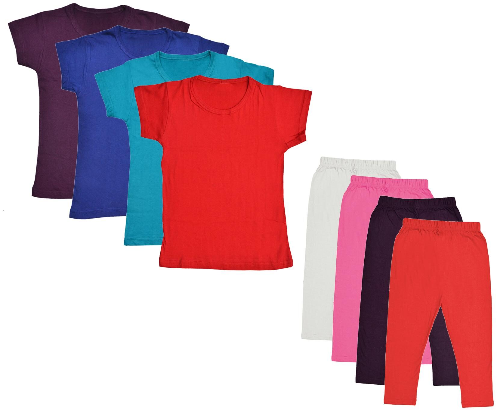

Kavya Girl Cotton Top Bottom Set - Multi