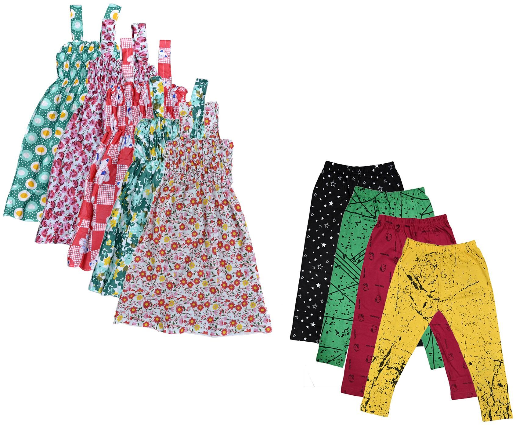 

Kavya Girl Cotton Top Bottom Set - Multi