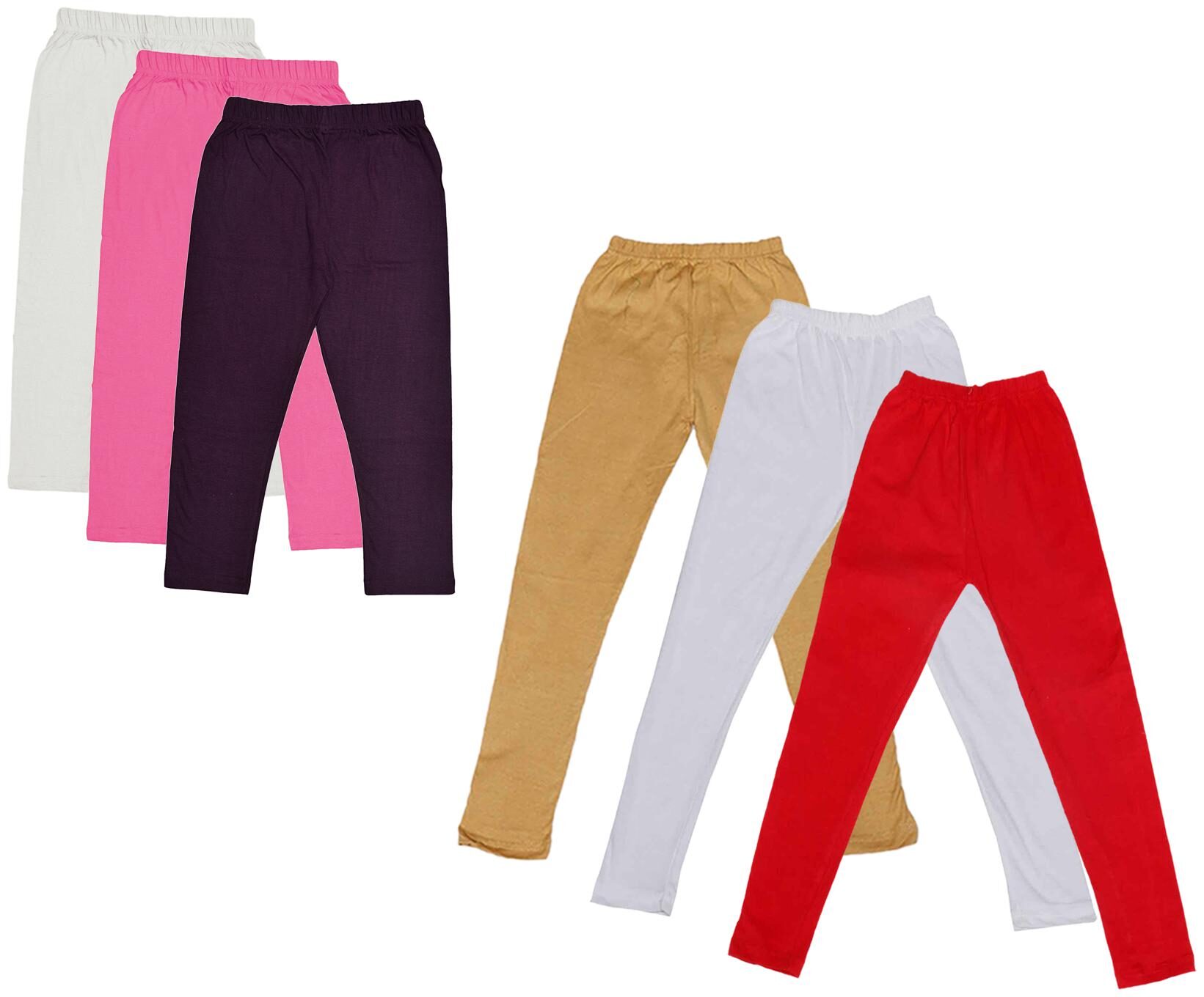 

Kavya Girl Cotton Solid Capri - Multi