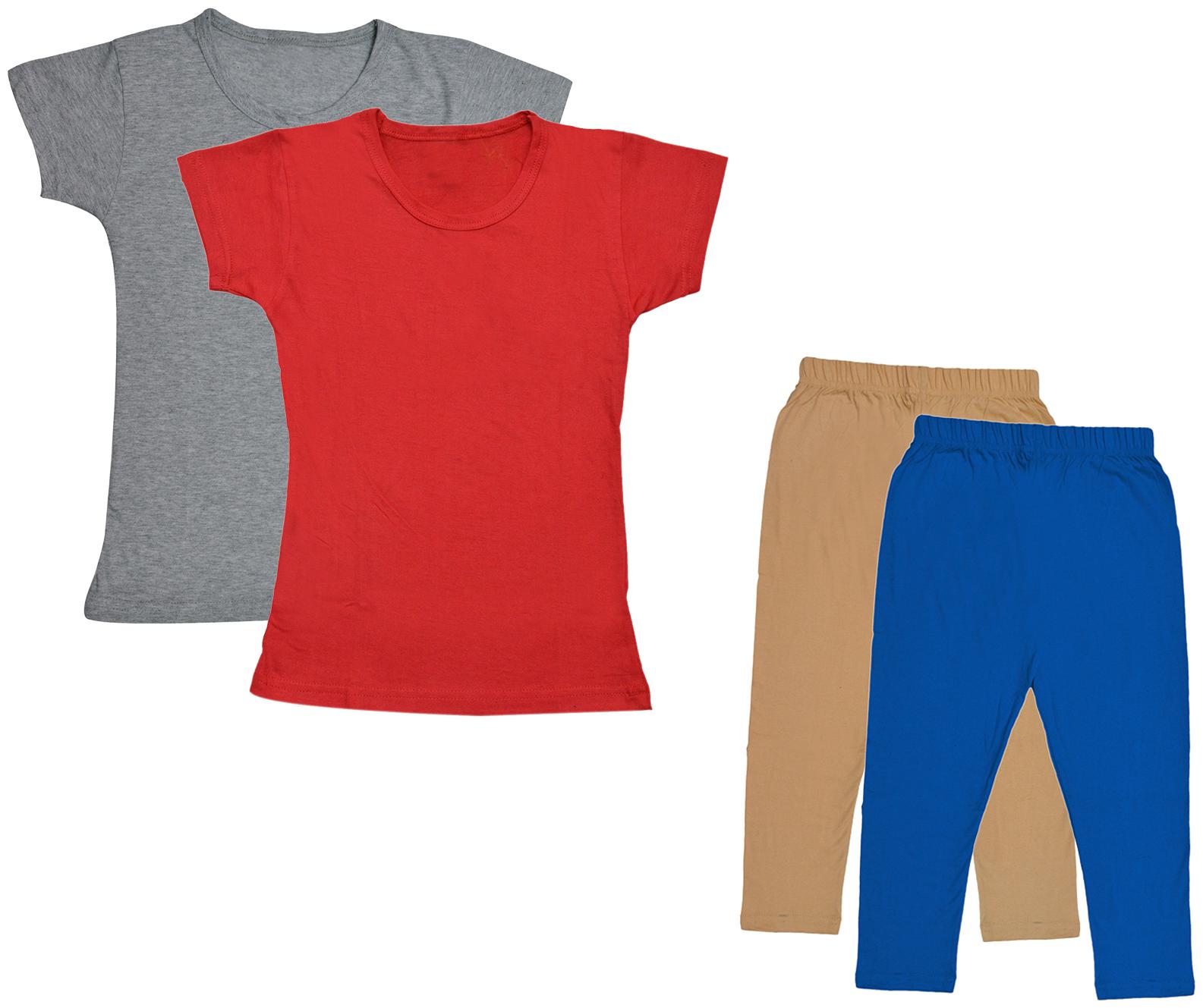 

Kavya Girl Cotton Top Bottom Set - Multi