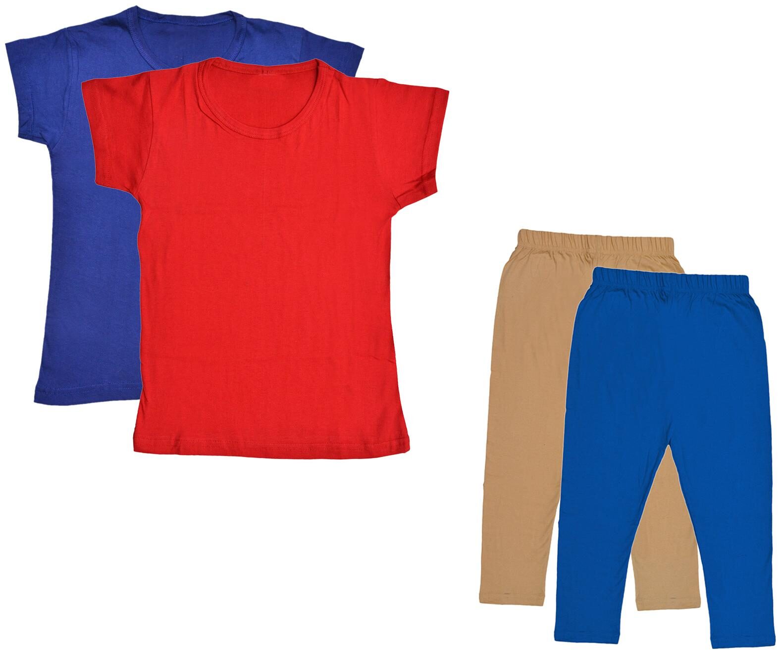 

Kavya Girl Cotton Top Bottom Set - Multi
