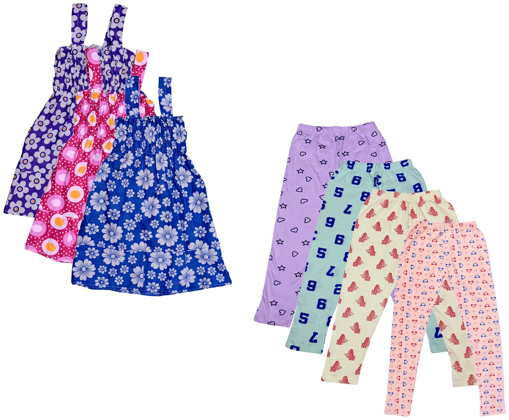 

Kavya Girl Cotton Top Bottom Set - Multi