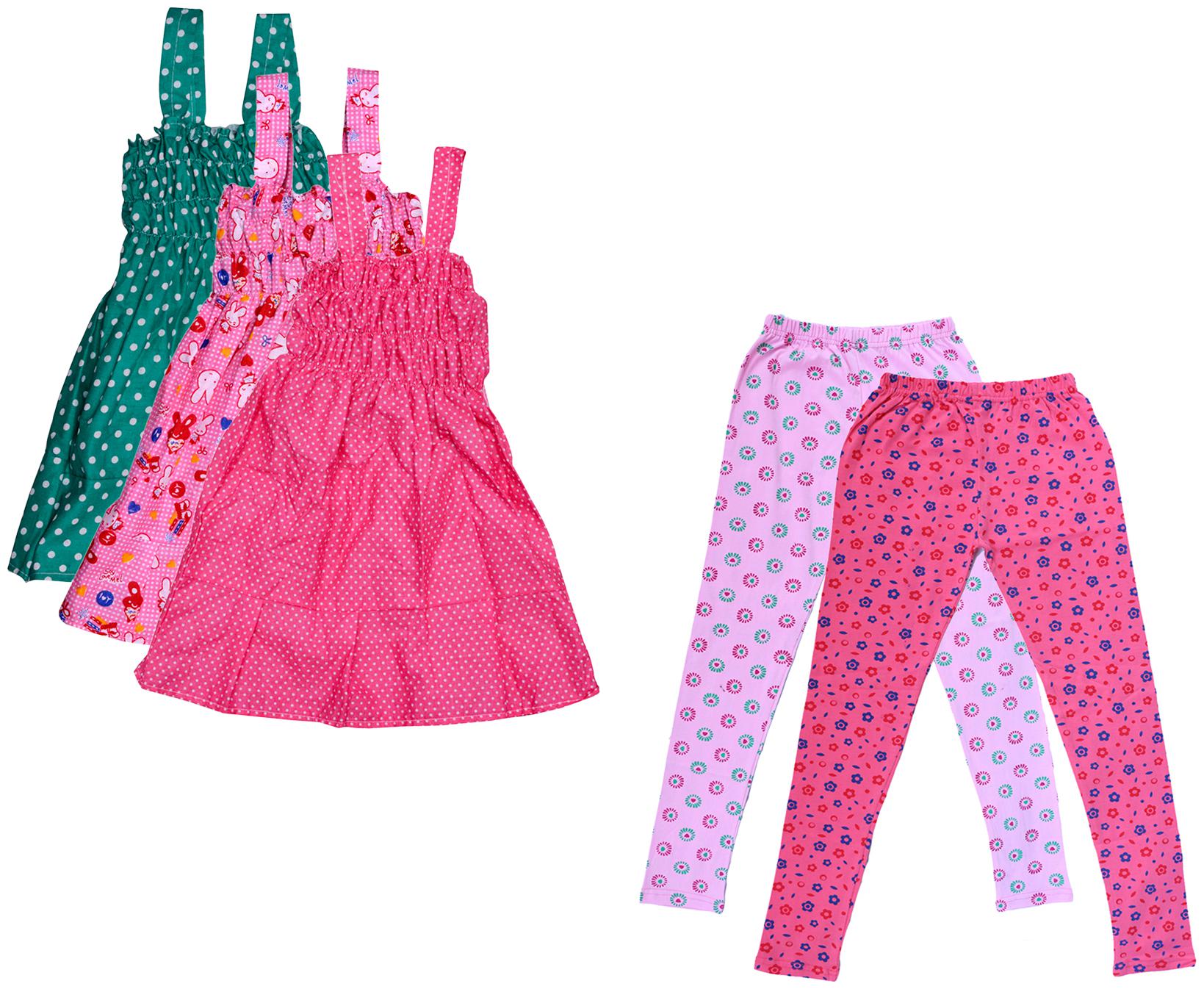 

Kavya Girl Cotton Top Bottom Set - Multi