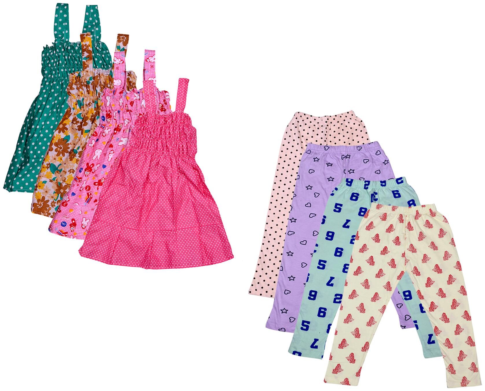 

Kavya Girl Cotton Top Bottom Set - Multi