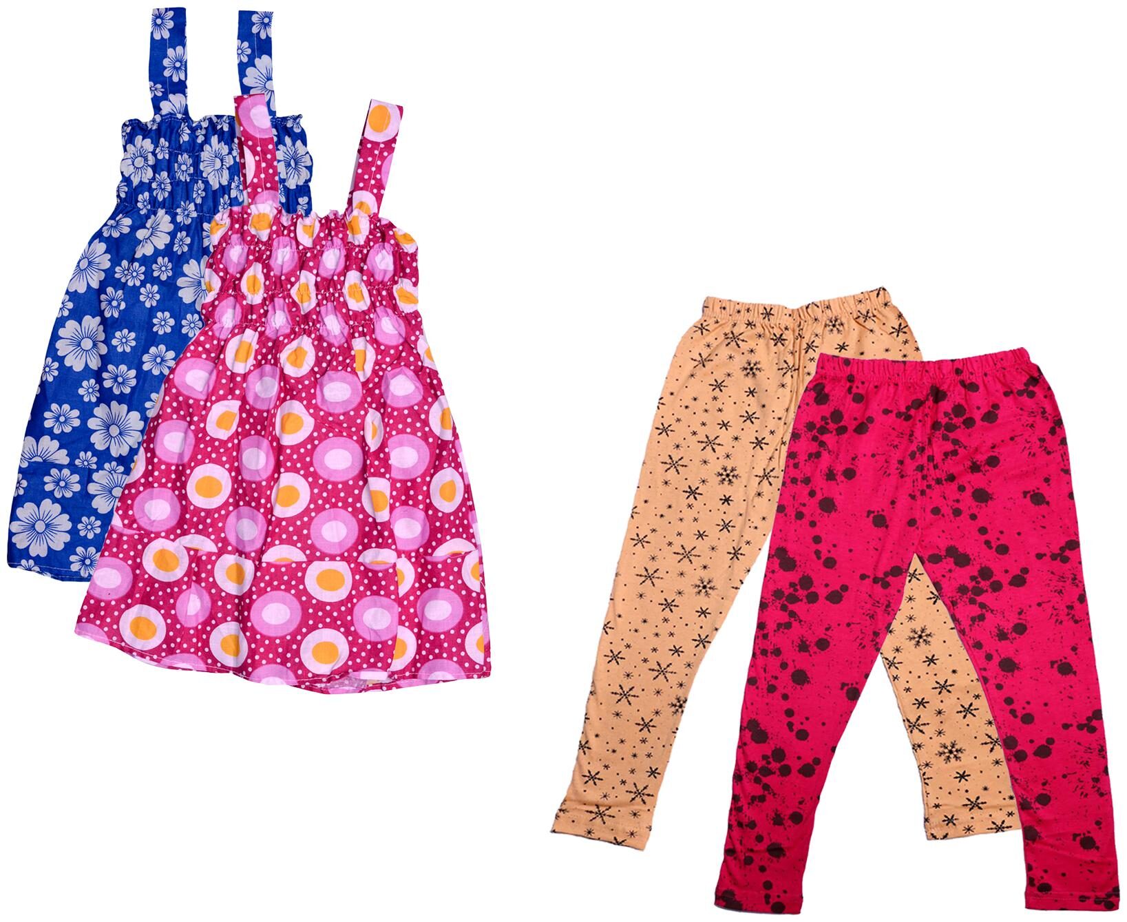 

Kavya Girl Cotton Top Bottom Set - Multi