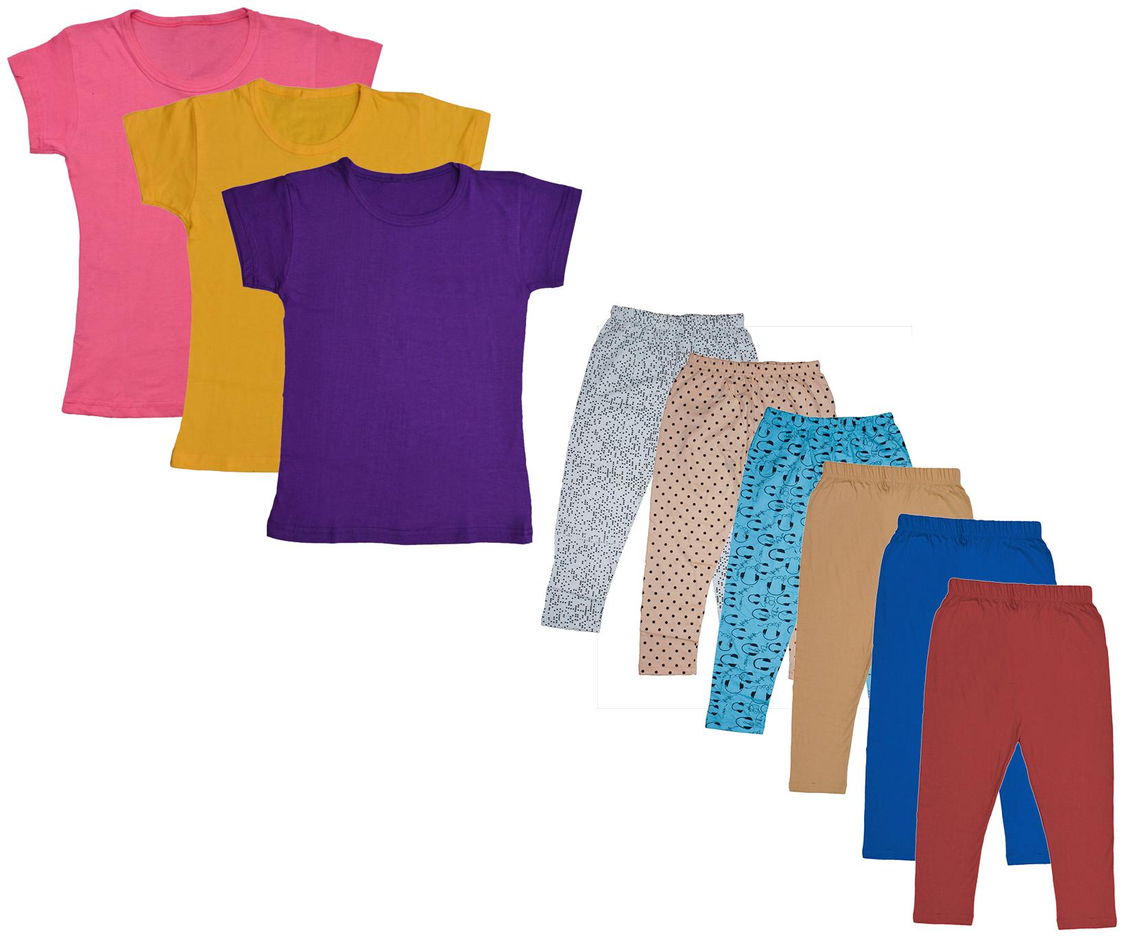 

Kavya Girl Cotton Top Bottom Set - Multi