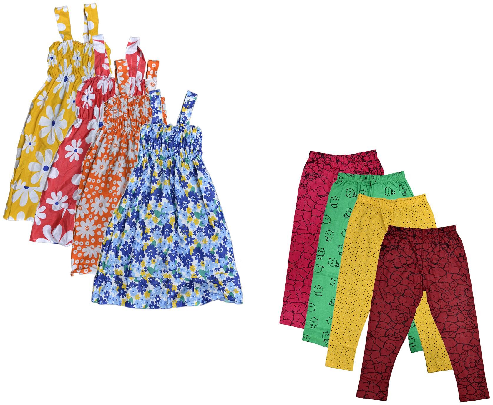 

Kavya Girl Cotton Top Bottom Set - Multi