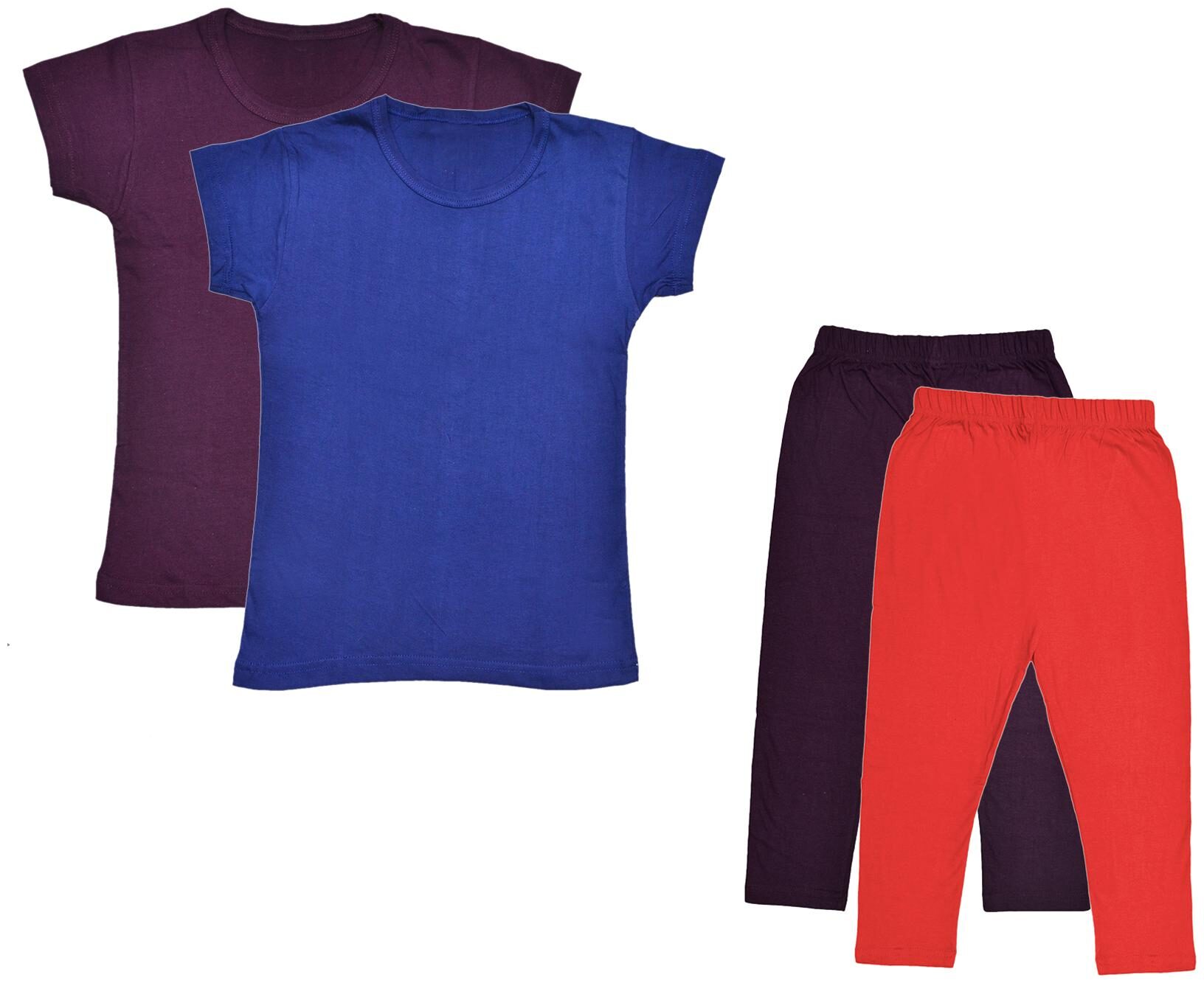 

Kavya Girl Cotton Top Bottom Set - Multi