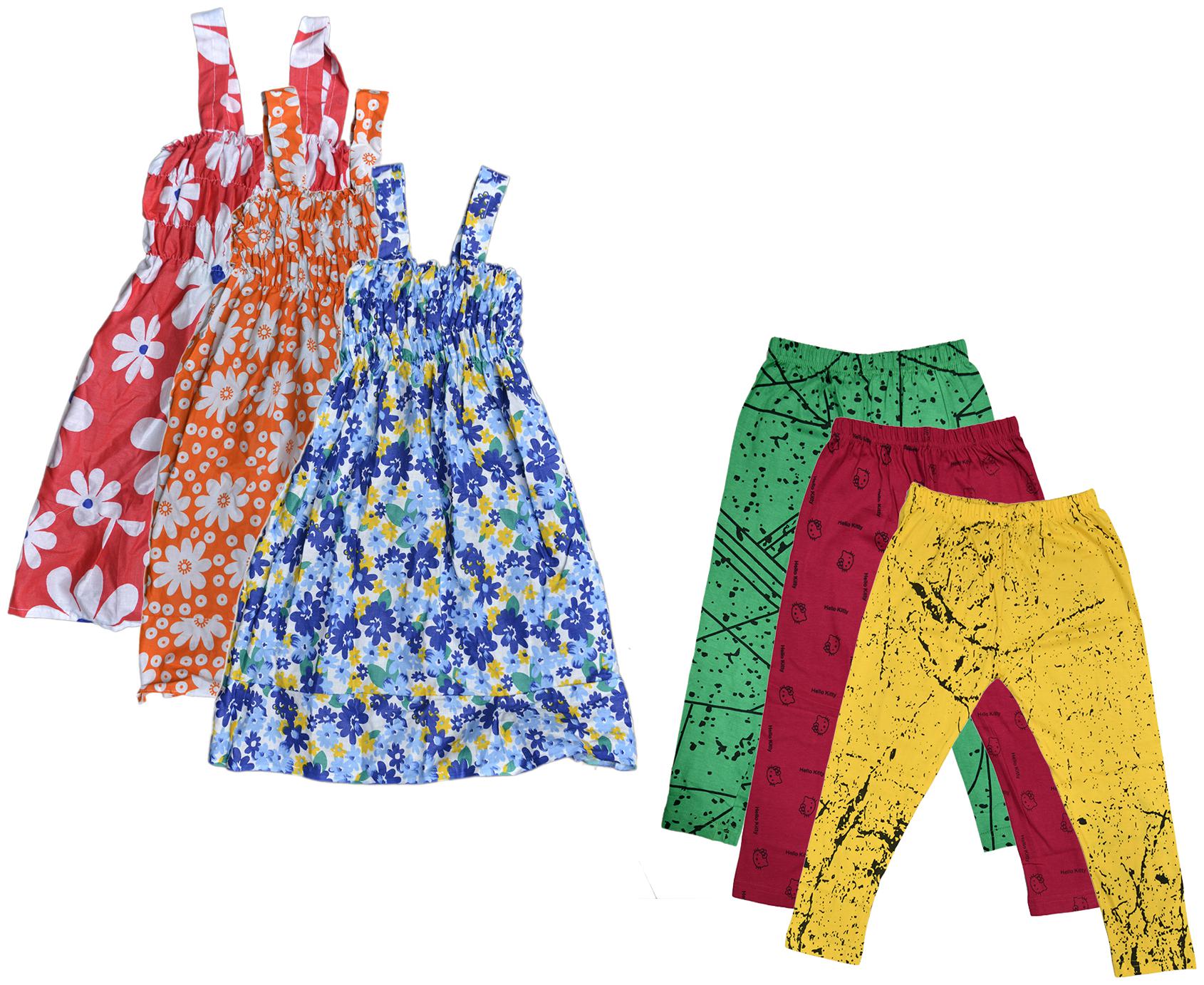 

Kavya Girl Cotton Top Bottom Set - Multi