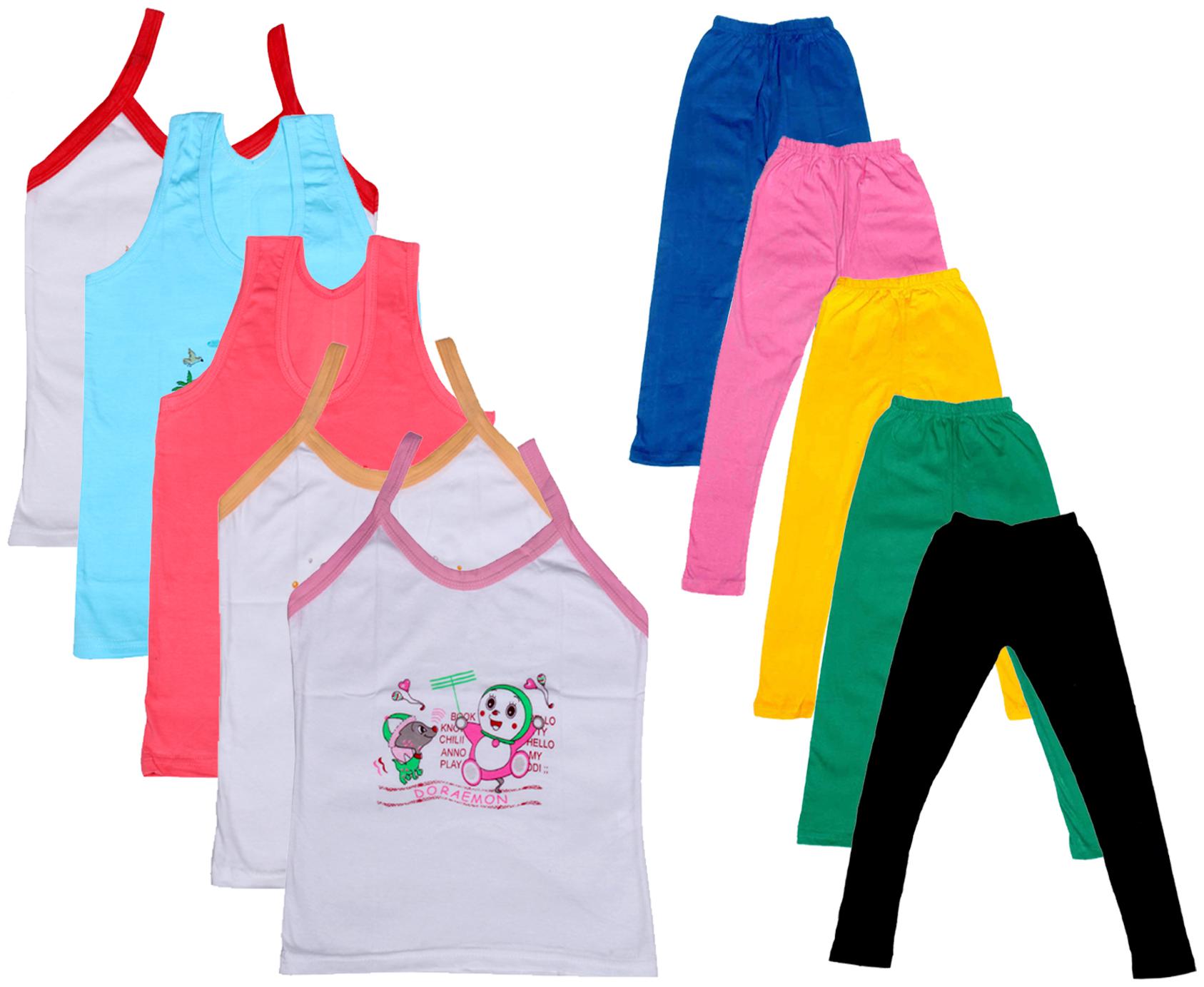 

Kavya Girl Cotton Top Bottom Set - Multi