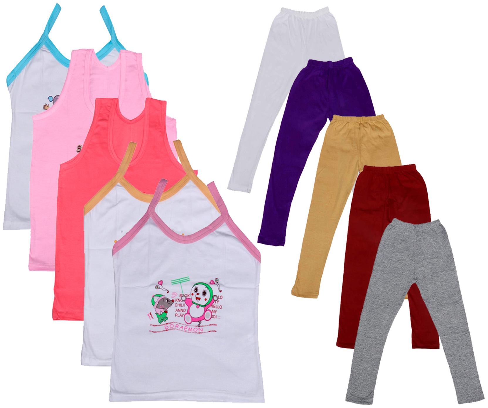 

Kavya Girl Cotton Top Bottom Set - Multi