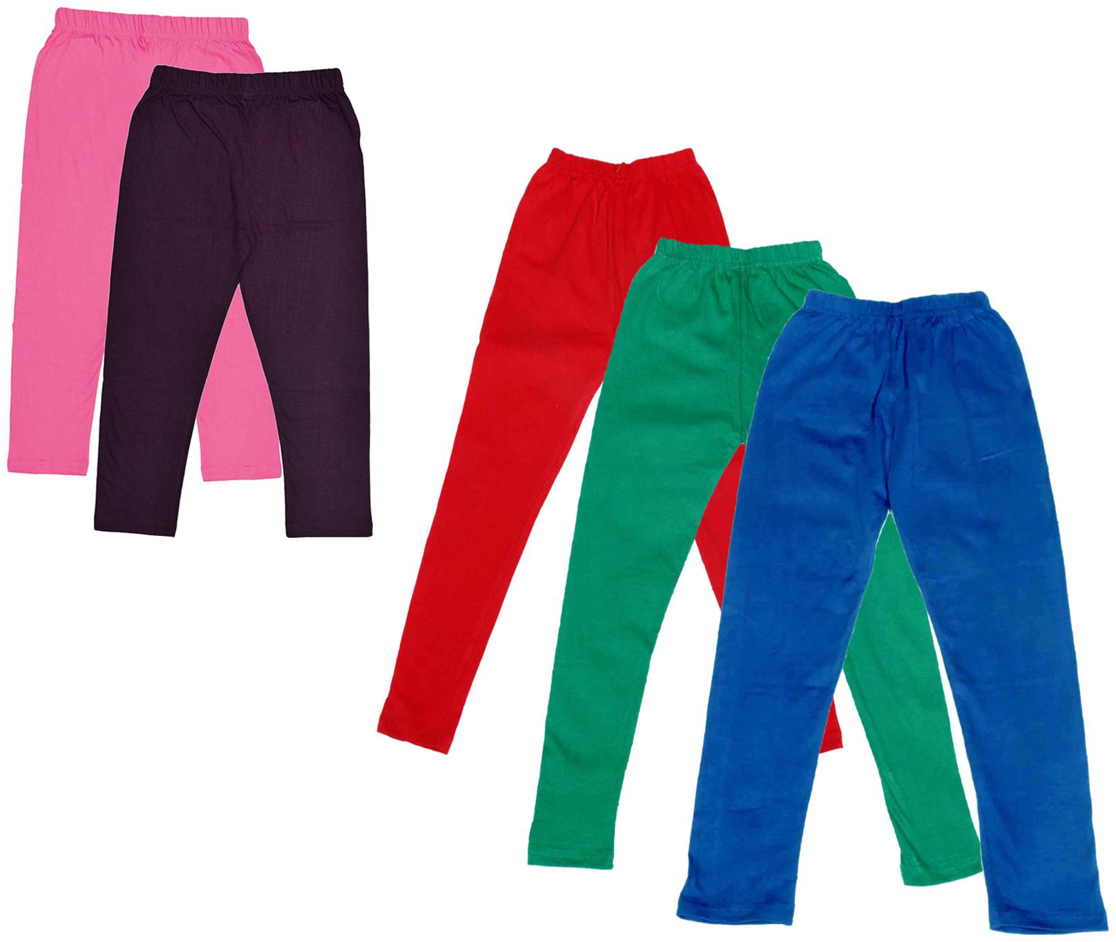 

Kavya Girl Cotton Solid Capri - Multi