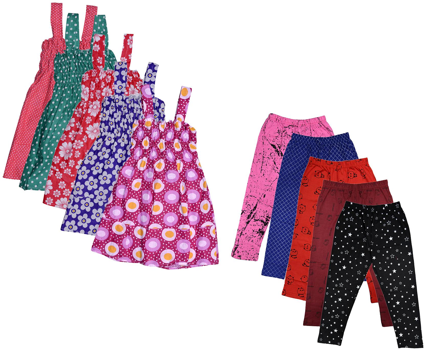 

Kavya Girl Cotton Top Bottom Set - Multi